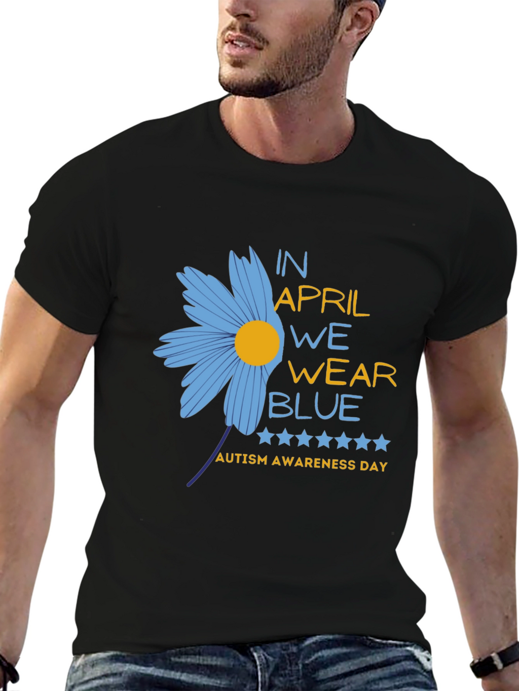 Autism Awareness T-Shirt - In April We Wear Blue