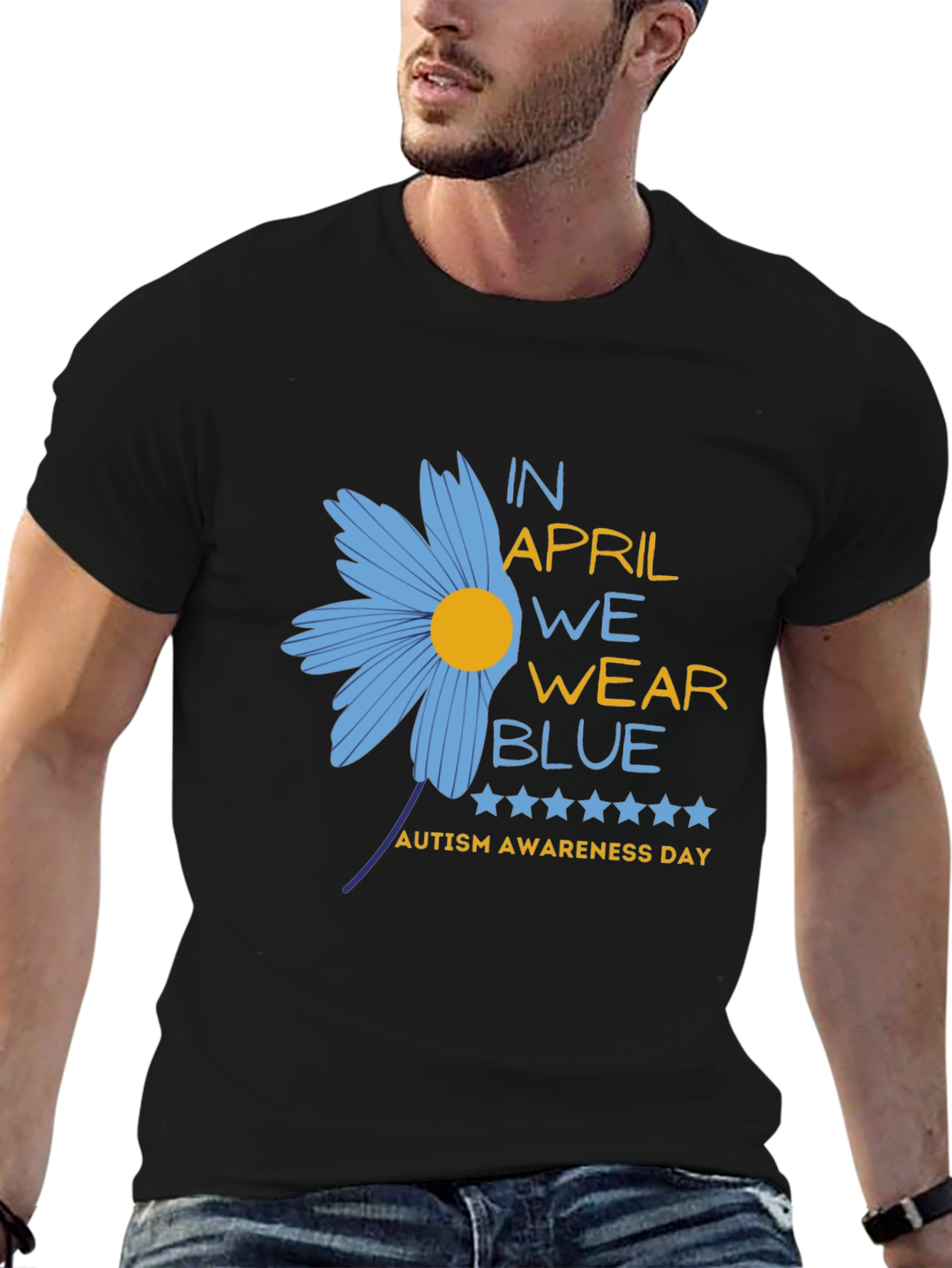 Autism Awareness T-Shirt - In April We Wear Blue