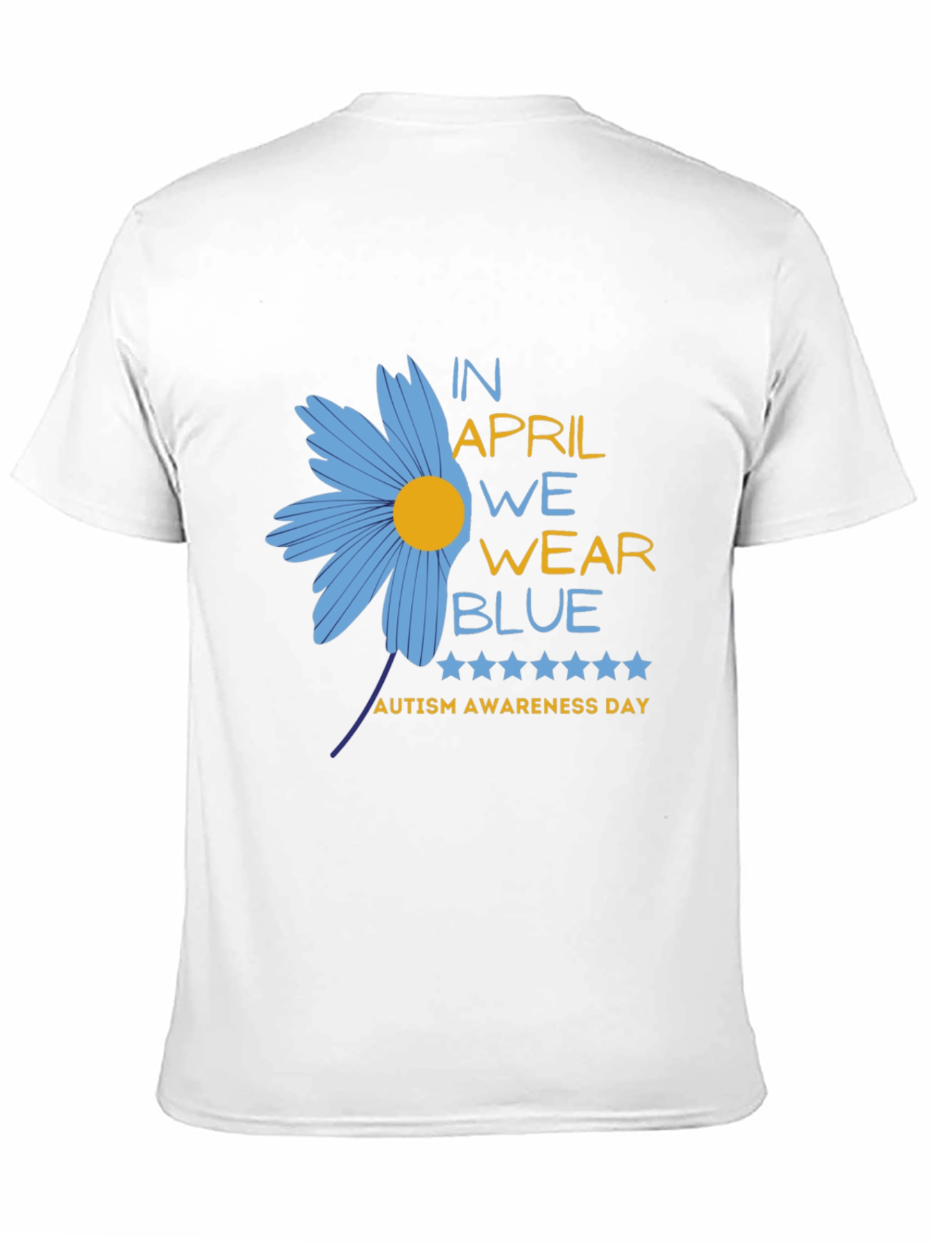 Autism Awareness T-Shirt - In April We Wear Blue