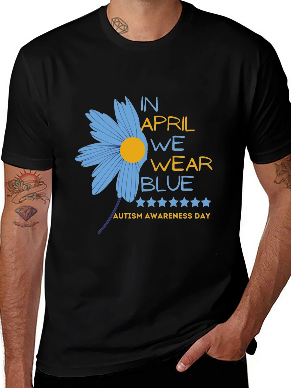 Autism Awareness T-Shirt - In April We Wear Blue
