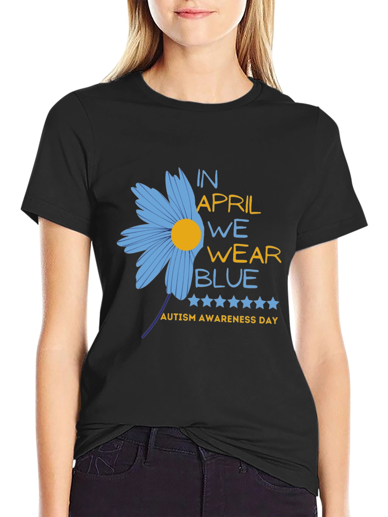 Autism Awareness T-Shirt - In April We Wear Blue