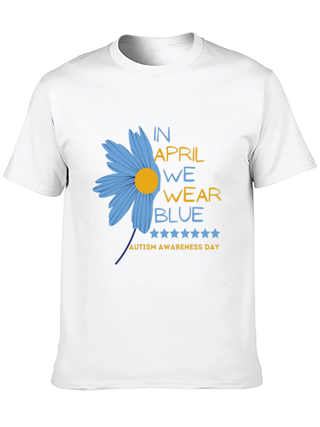 Autism Awareness T-Shirt - In April We Wear Blue