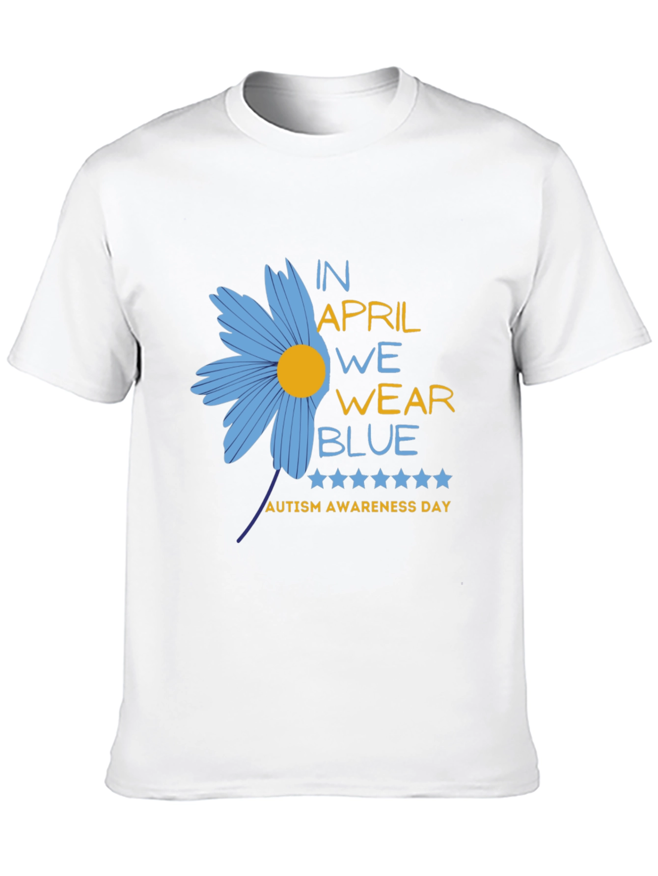 Autism Awareness T-Shirt - In April We Wear Blue