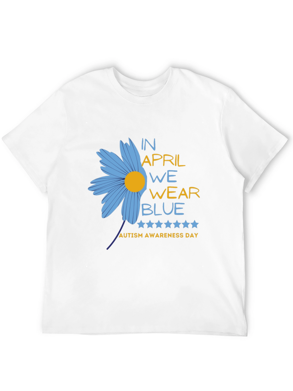 Autism Awareness T-Shirt - In April We Wear Blue