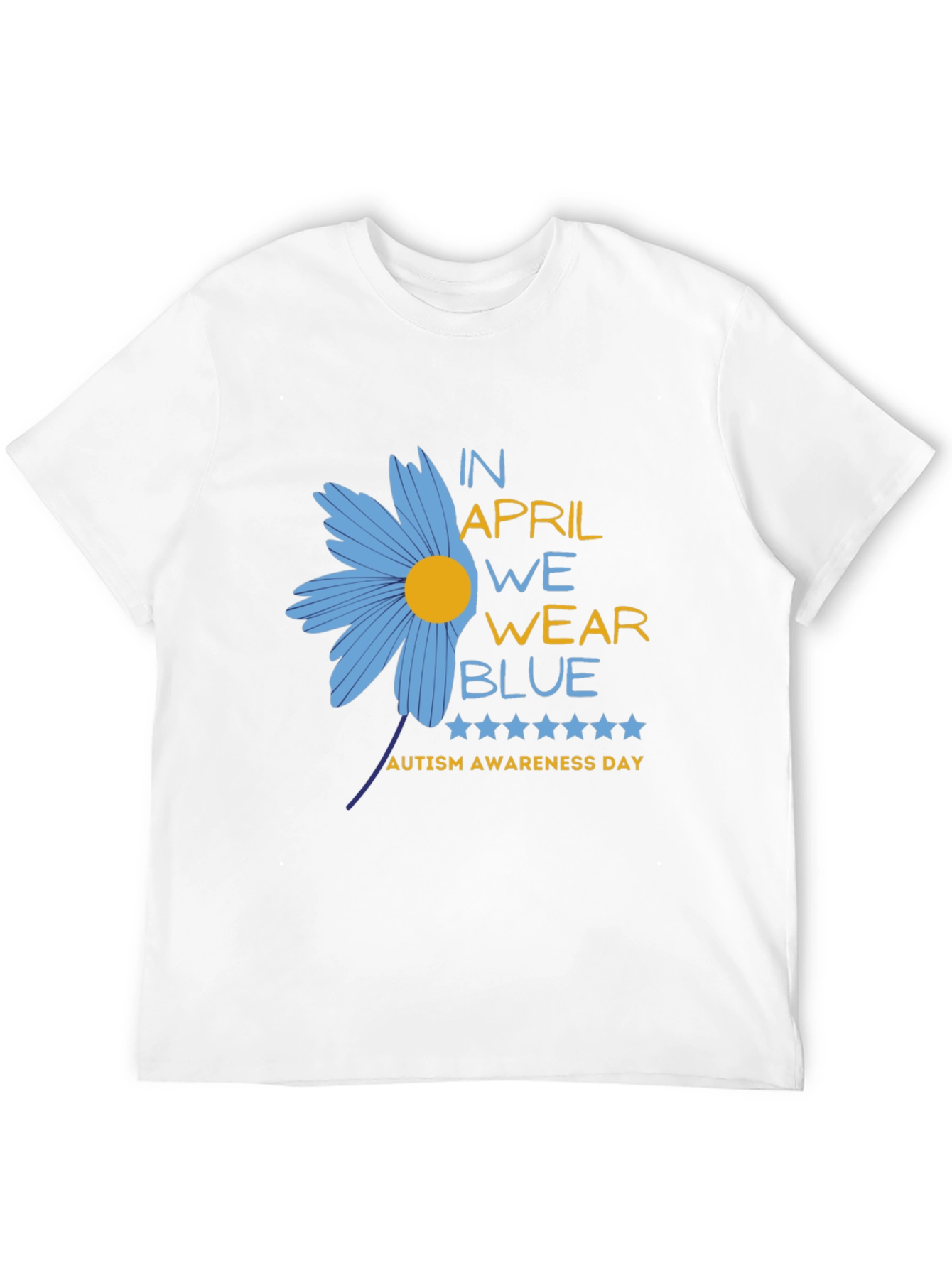Autism Awareness T-Shirt - In April We Wear Blue