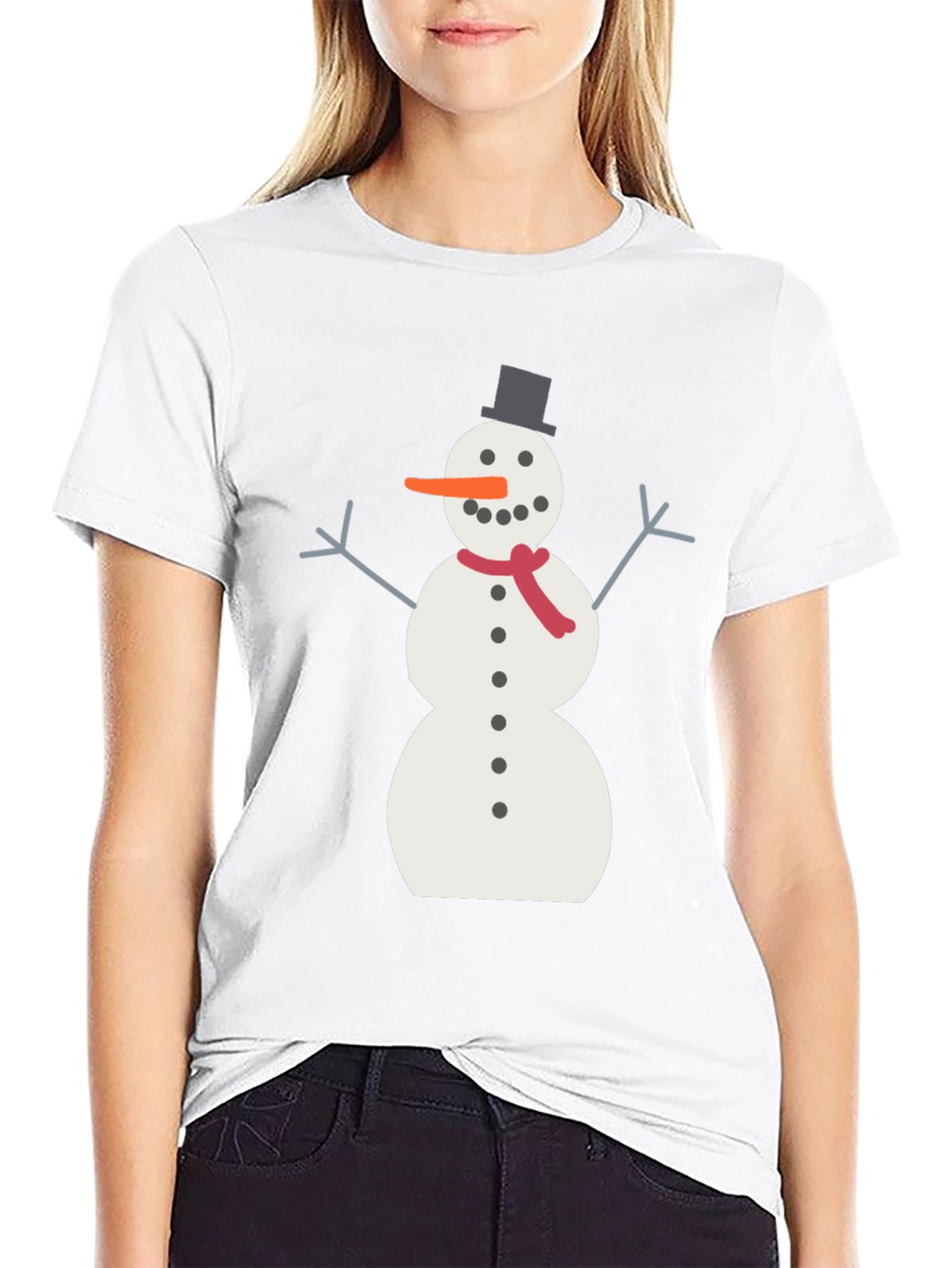 Snowman Graphic Tee - Winter Holiday T-Shirt