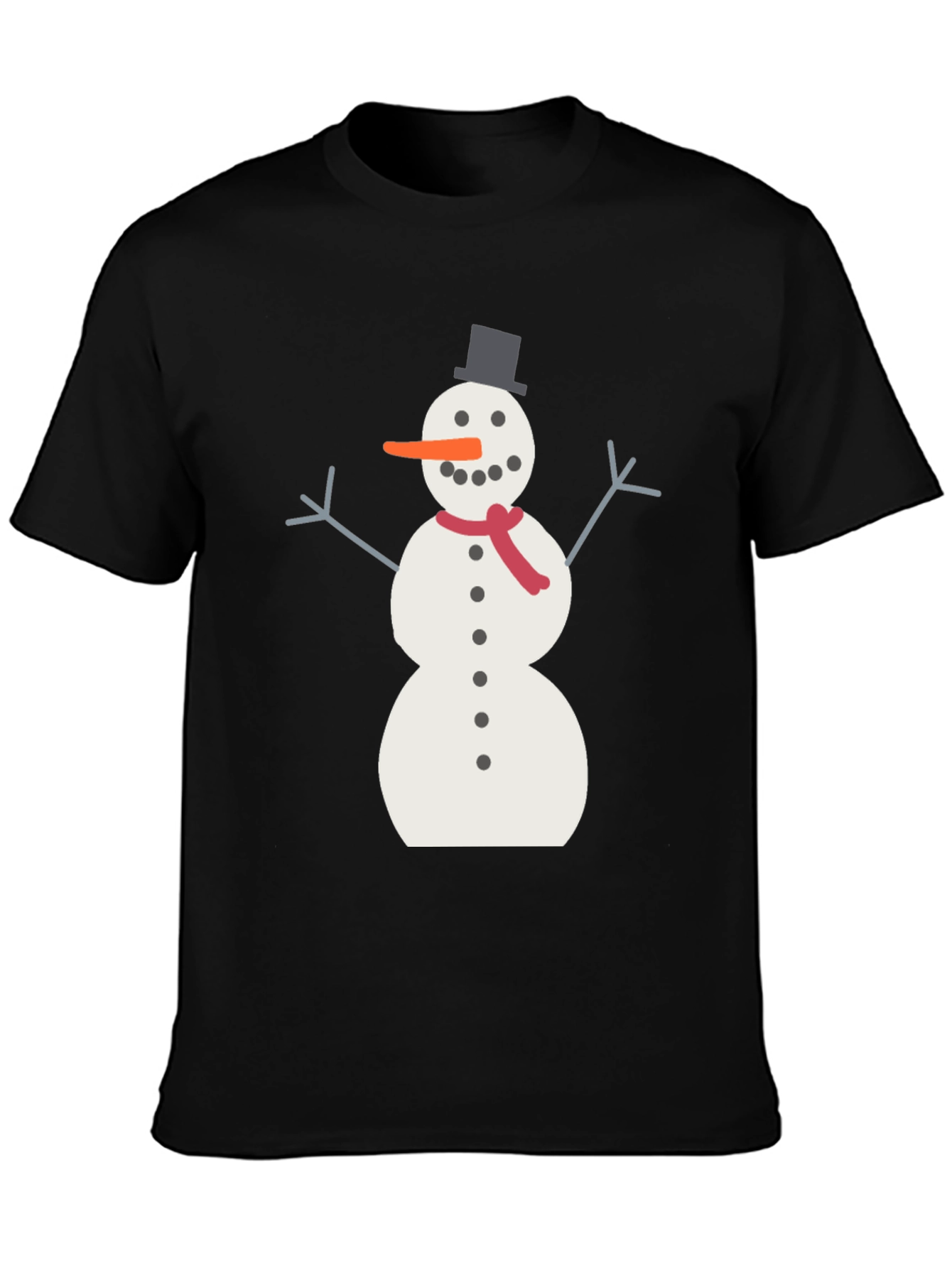 Snowman Graphic Tee - Winter Holiday T-Shirt