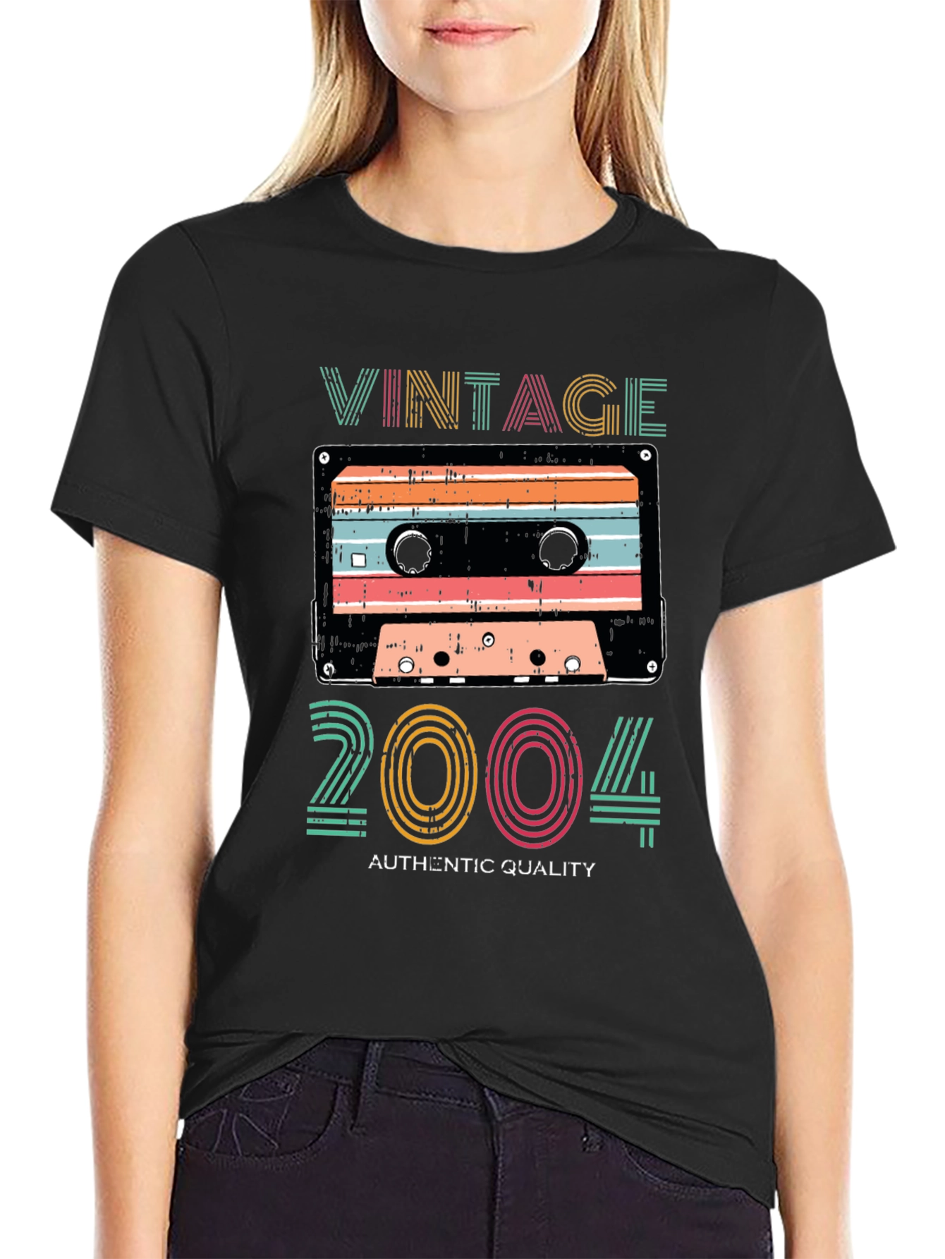 Vintage 2004 Cassette Tape T-Shirt