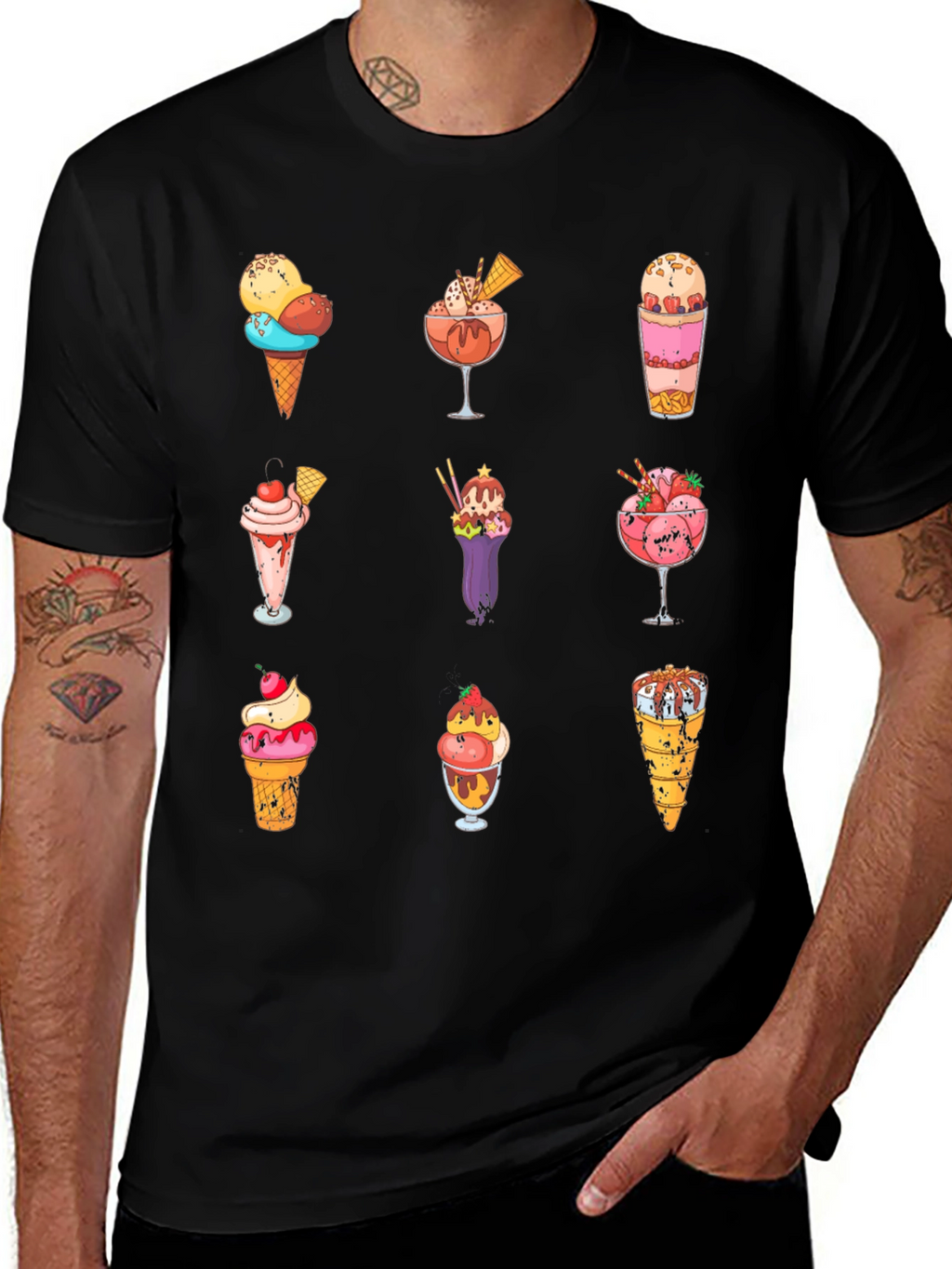 Ice Cream Print Tee - Sweet Treat Fashion