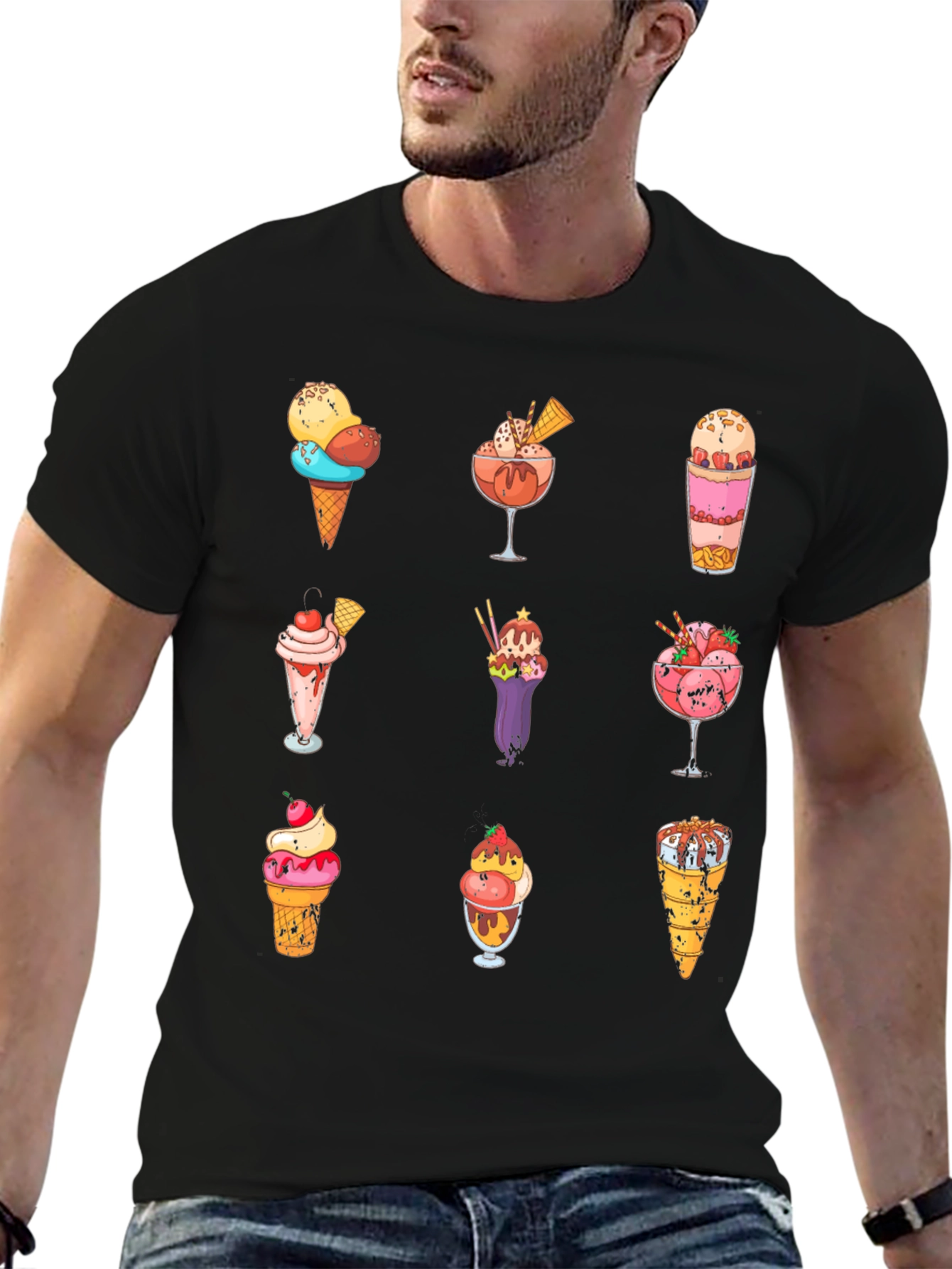Ice Cream Print Tee - Sweet Treat Fashion