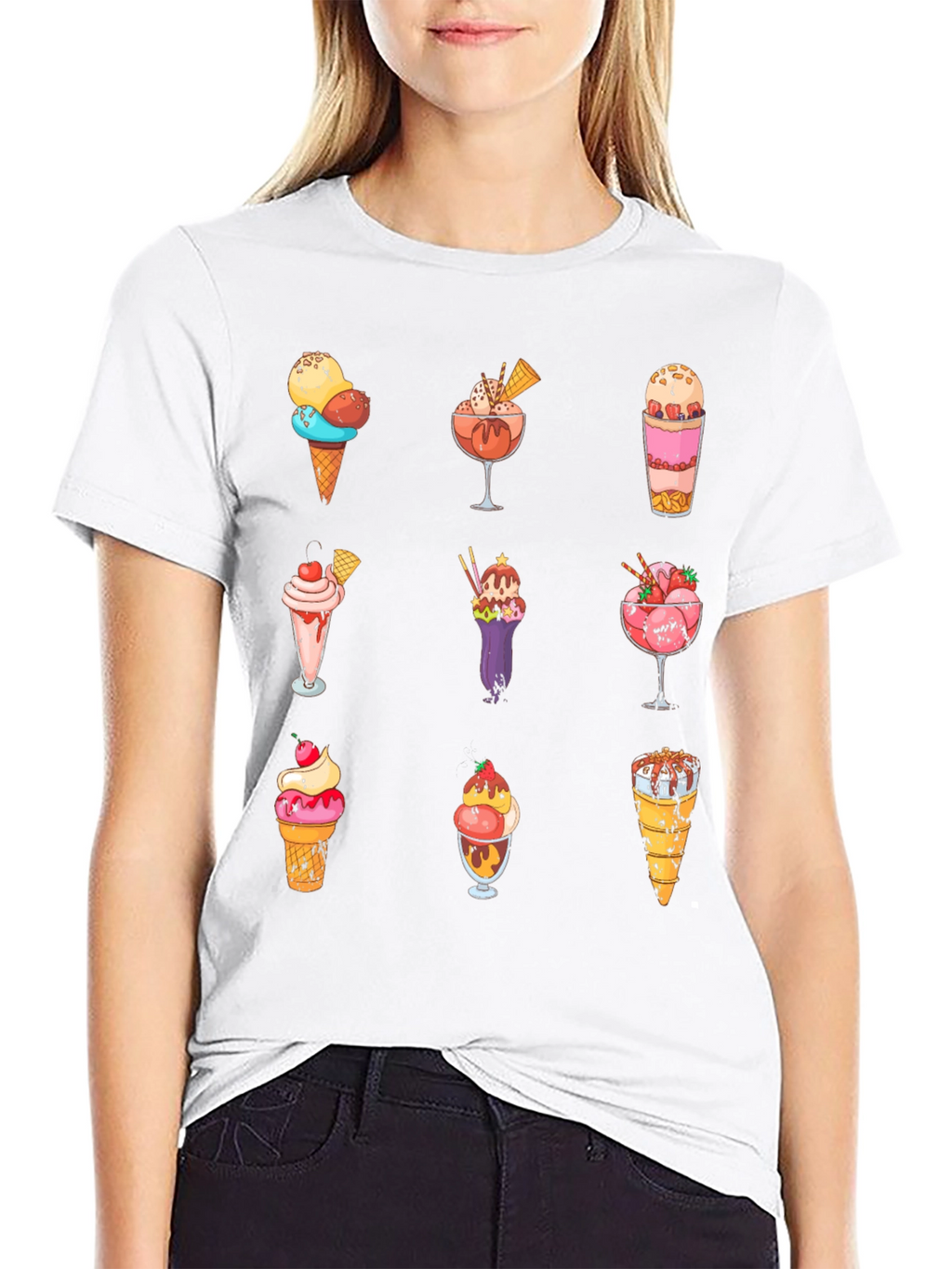 Ice Cream Print Tee - Sweet Treat Fashion
