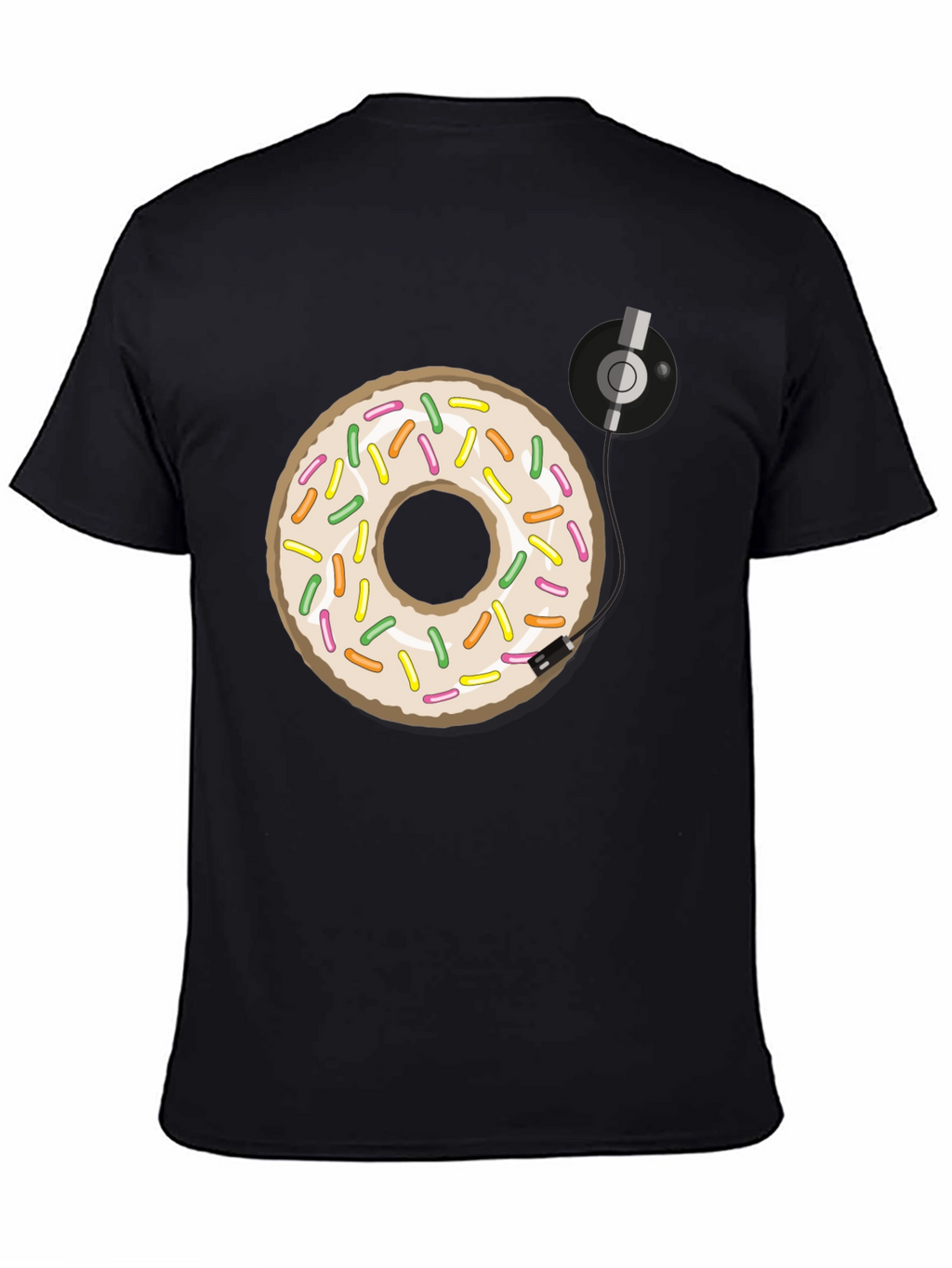 Donut Turntable Graphic Tee - Sweet & Groovy Style