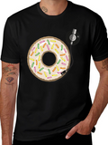 Donut Turntable Graphic Tee - Sweet & Groovy Style