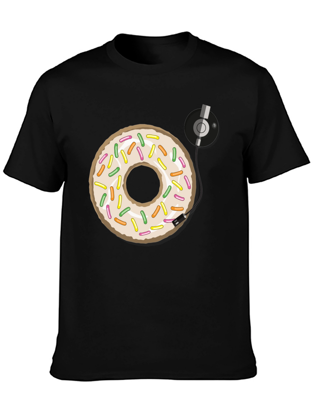 Donut Turntable Graphic Tee - Sweet & Groovy Style