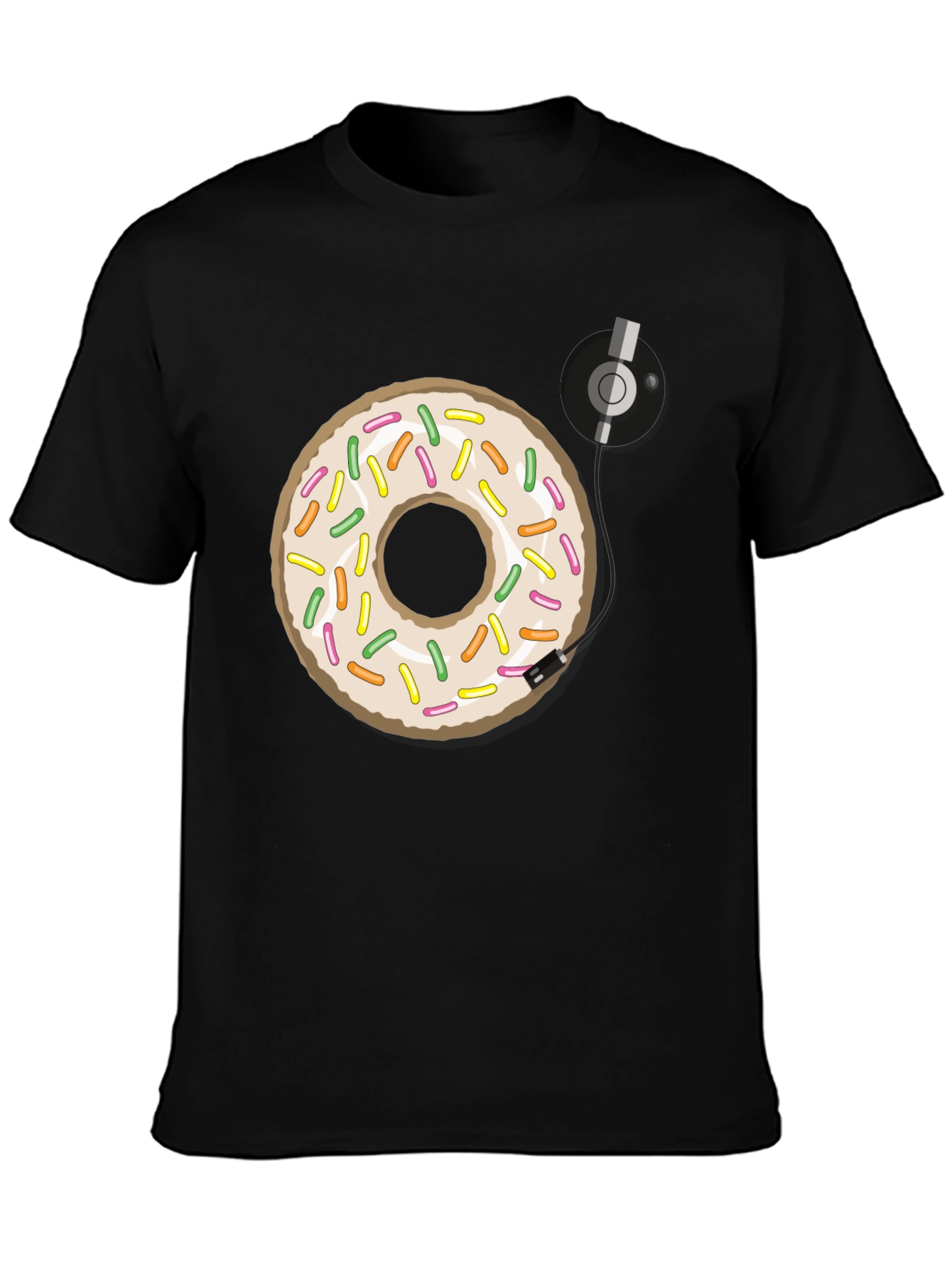 Donut Turntable Graphic Tee - Sweet & Groovy Style