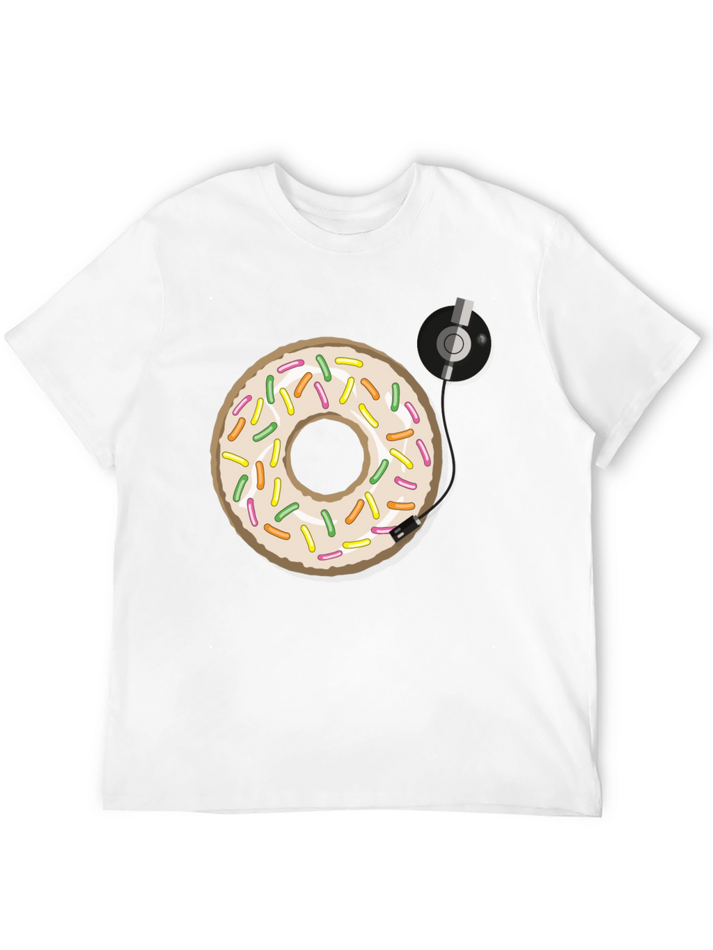 Donut Turntable Graphic Tee - Sweet & Groovy Style