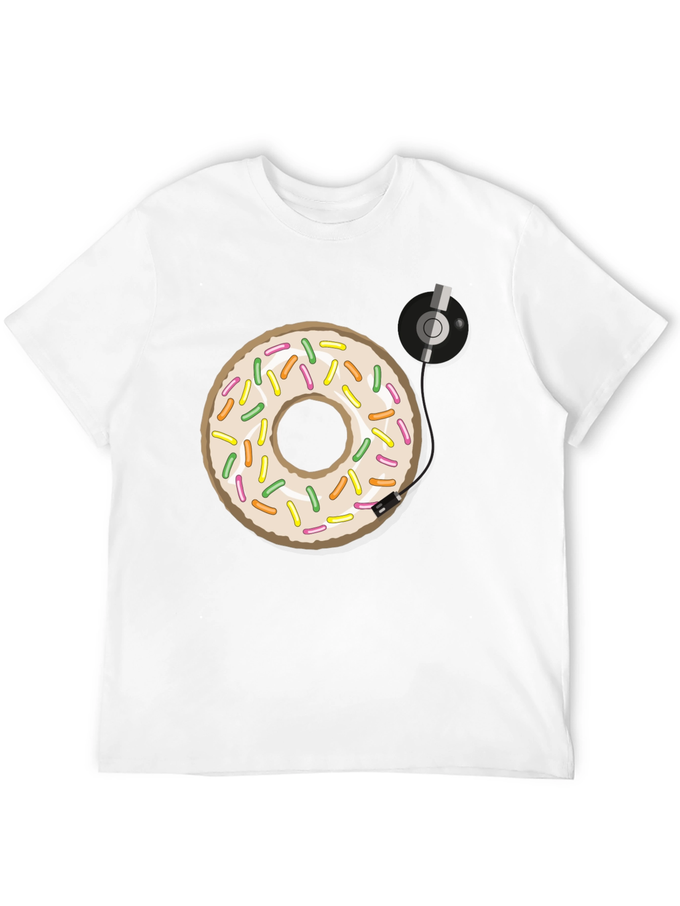 Donut Turntable Graphic Tee - Sweet & Groovy Style