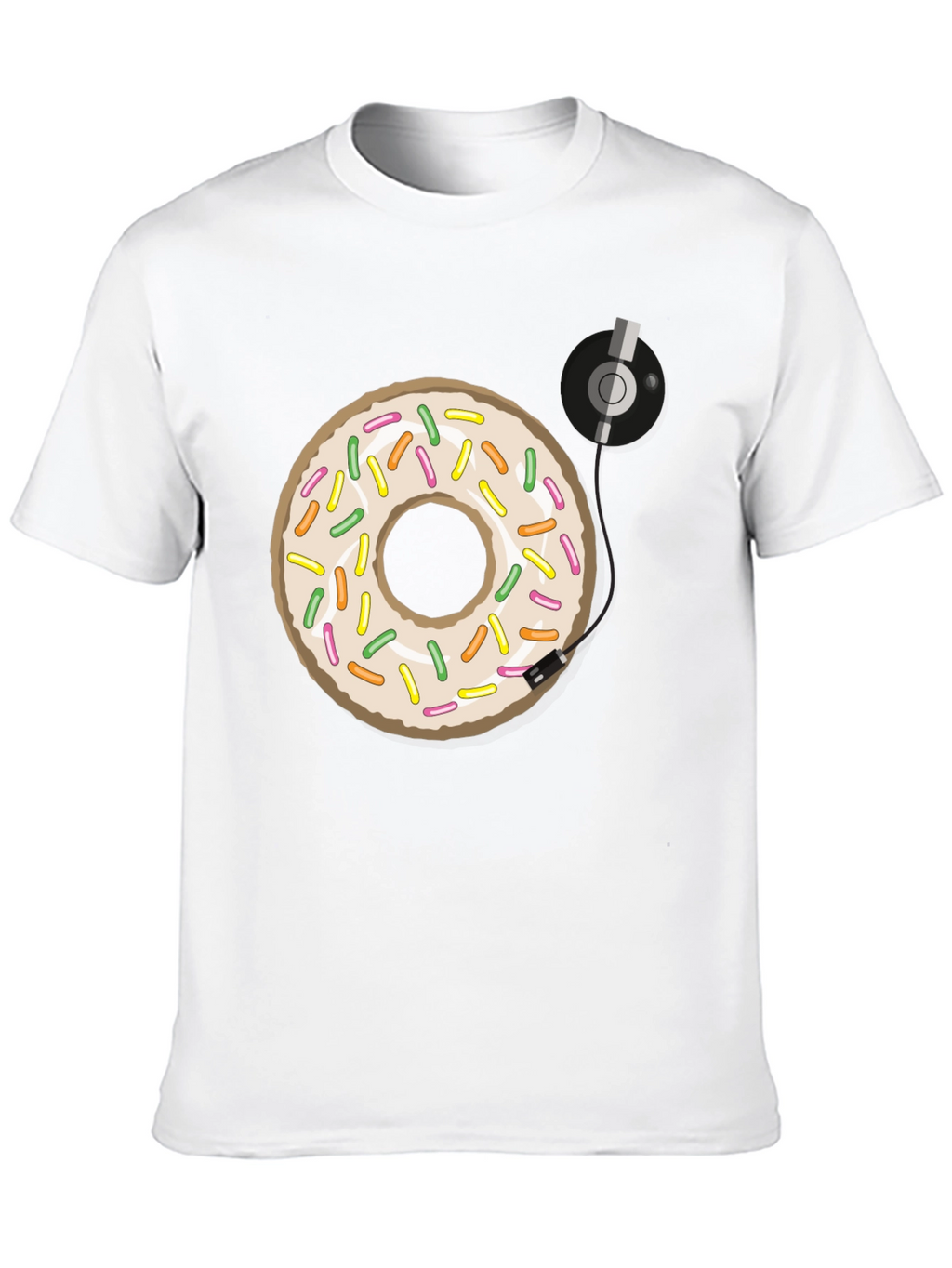 Donut Turntable Graphic Tee - Sweet & Groovy Style