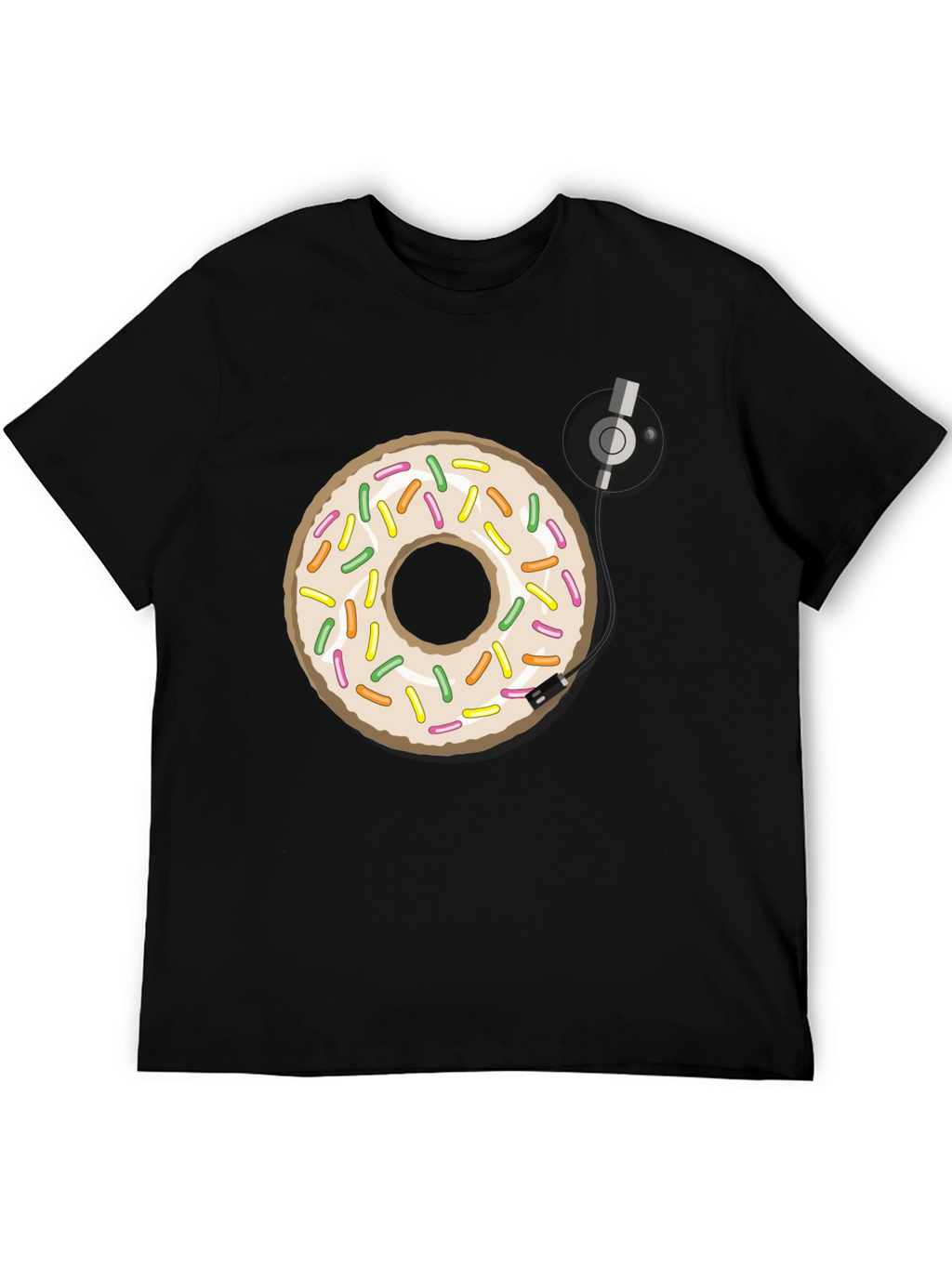 Donut Turntable Graphic Tee - Sweet & Groovy Style