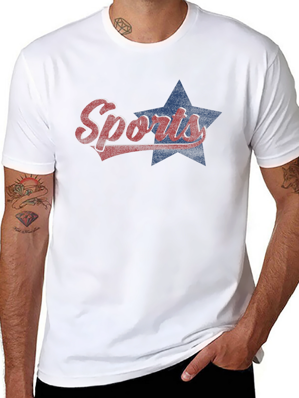 Retro Sports Star Graphic T-Shirt