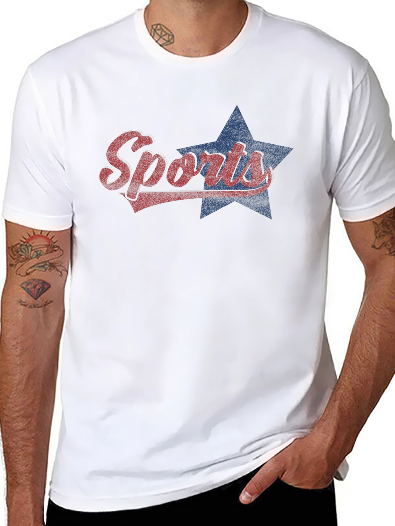 Retro Sports Star Graphic T-Shirt