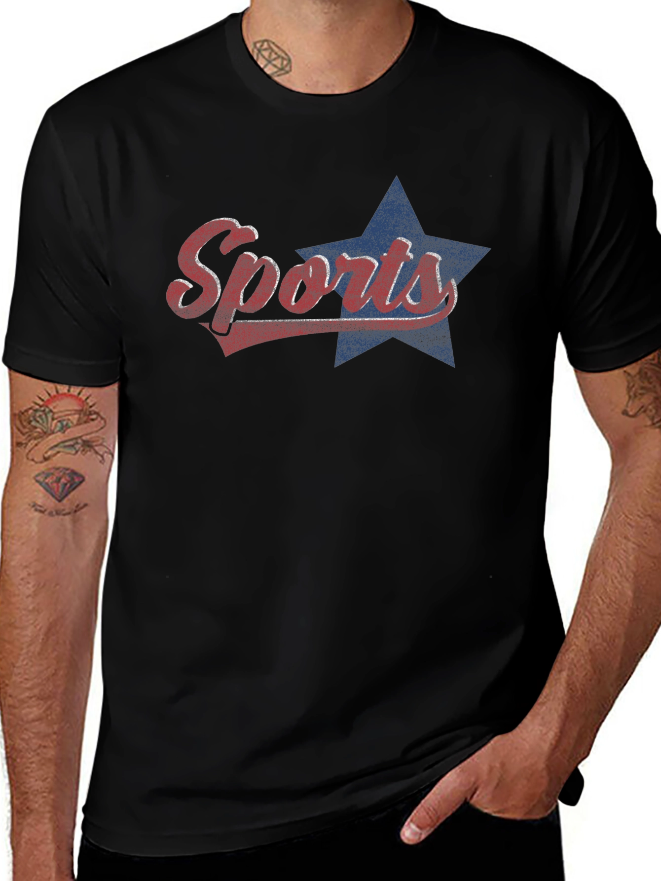 Retro Sports Star Graphic T-Shirt