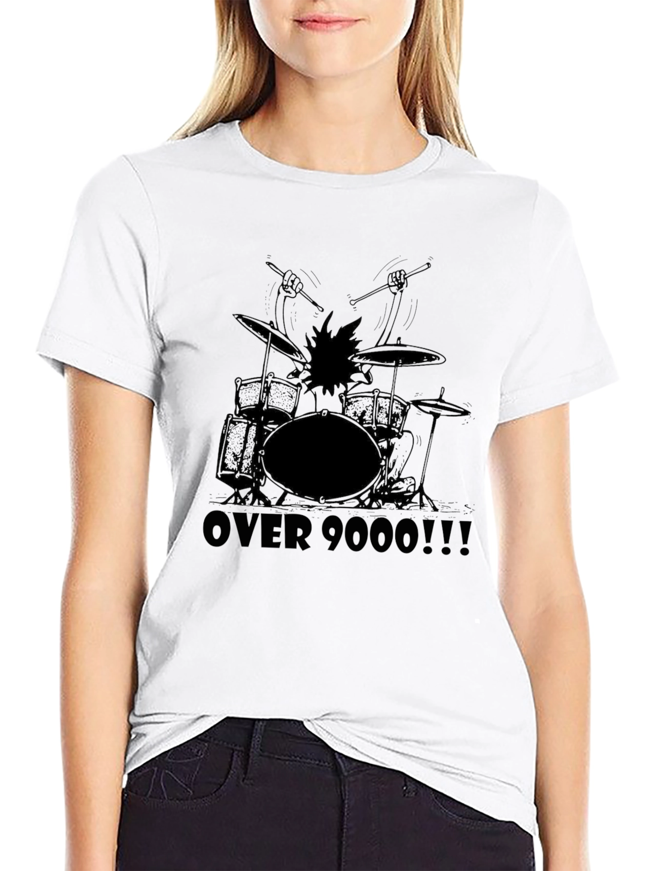 Over 9000 Drummer T-Shirt