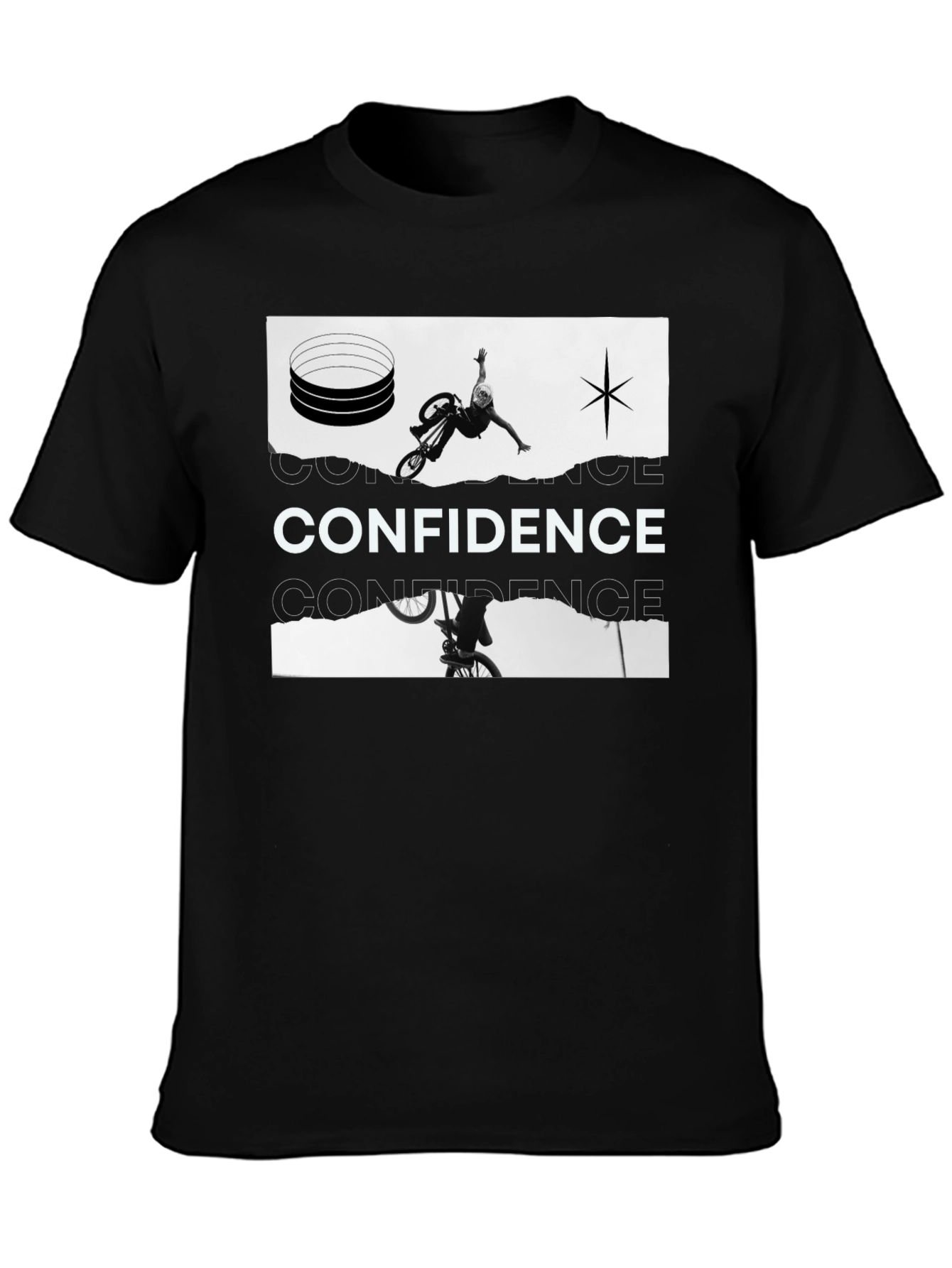 Confidence Black Graphic Tee