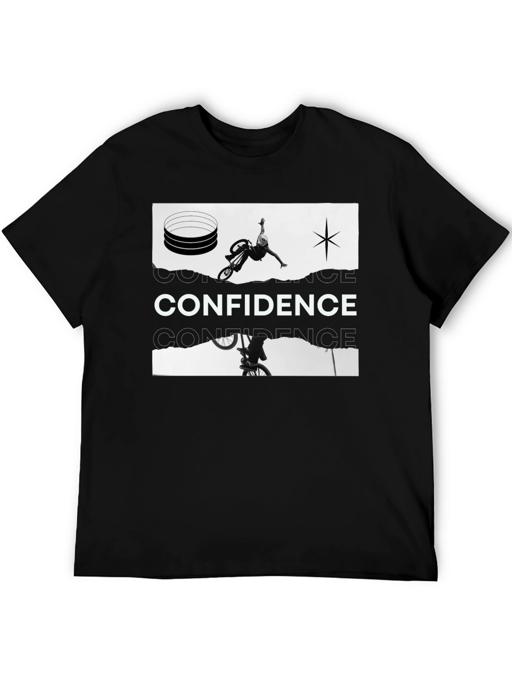 Confidence Black Graphic Tee