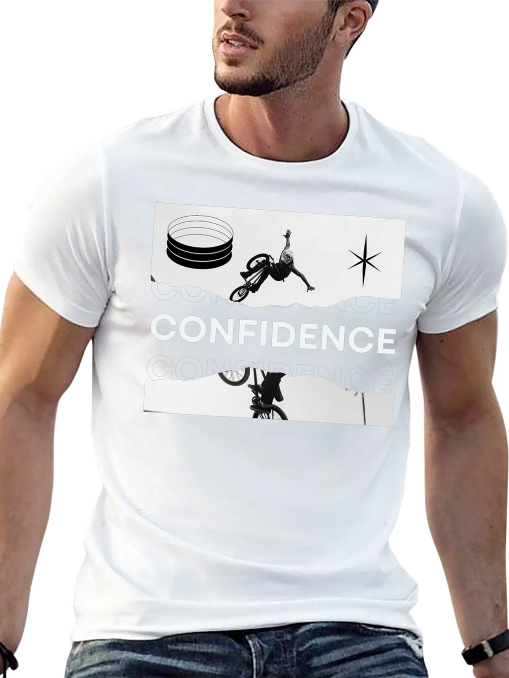Confidence Black Graphic Tee