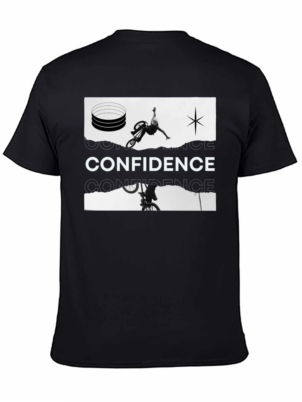 Confidence Black Graphic Tee