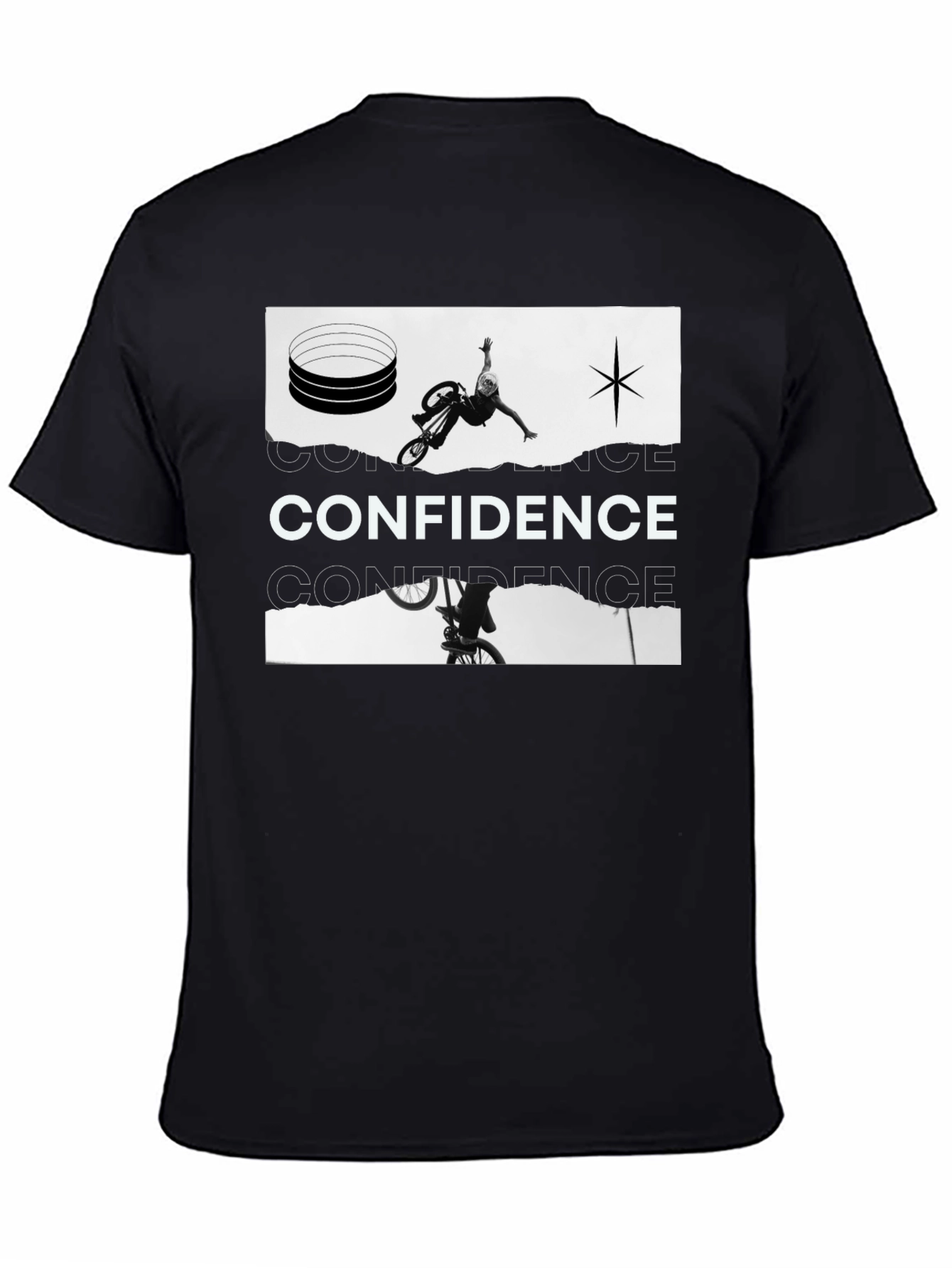 Confidence Black Graphic Tee