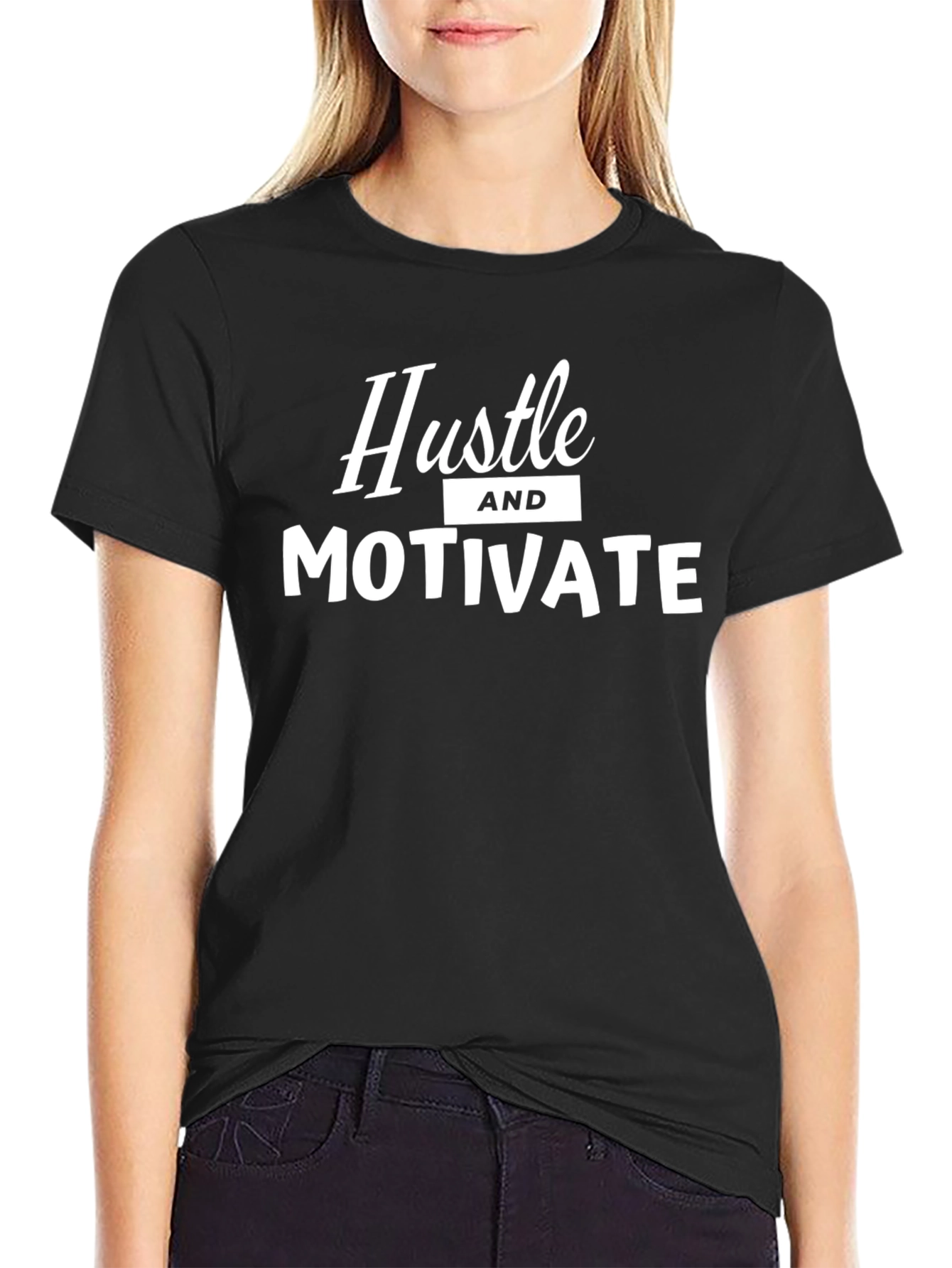 Hustle & Motivate Graphic Tee - Motivational Shirt