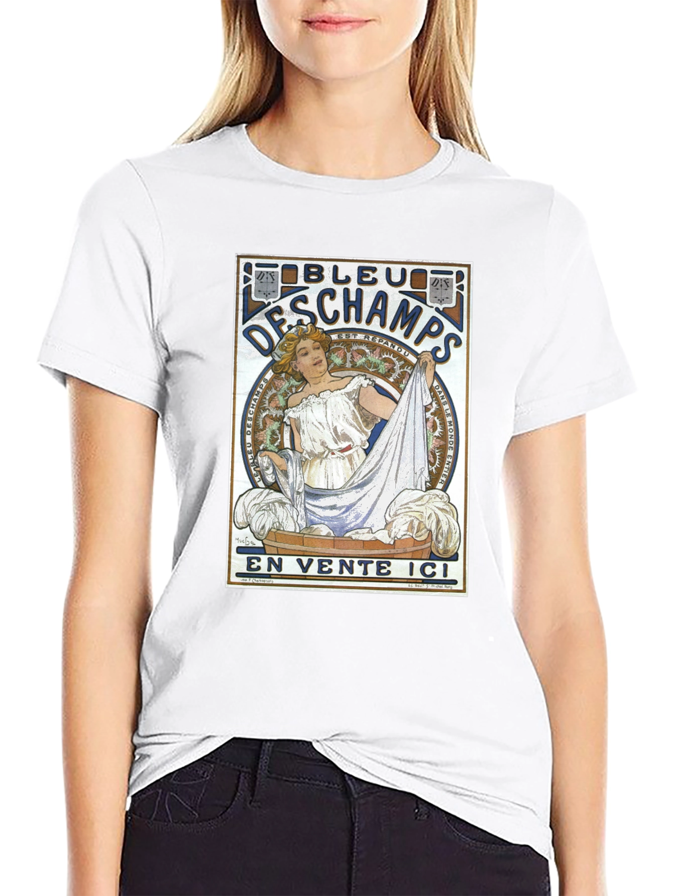 Bleu Deschamps Graphic Tee - Vintage Laundry Art T-Shirt