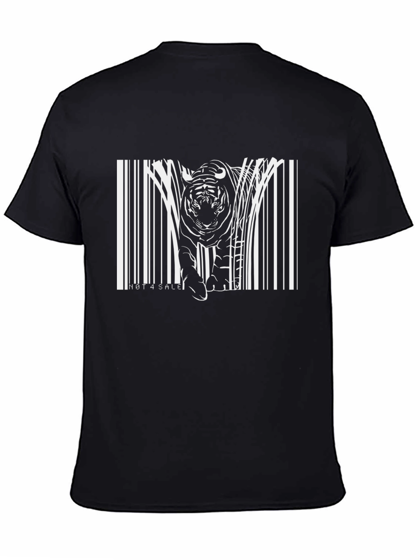 Tiger Barcode Graphic Tee - Unique Style