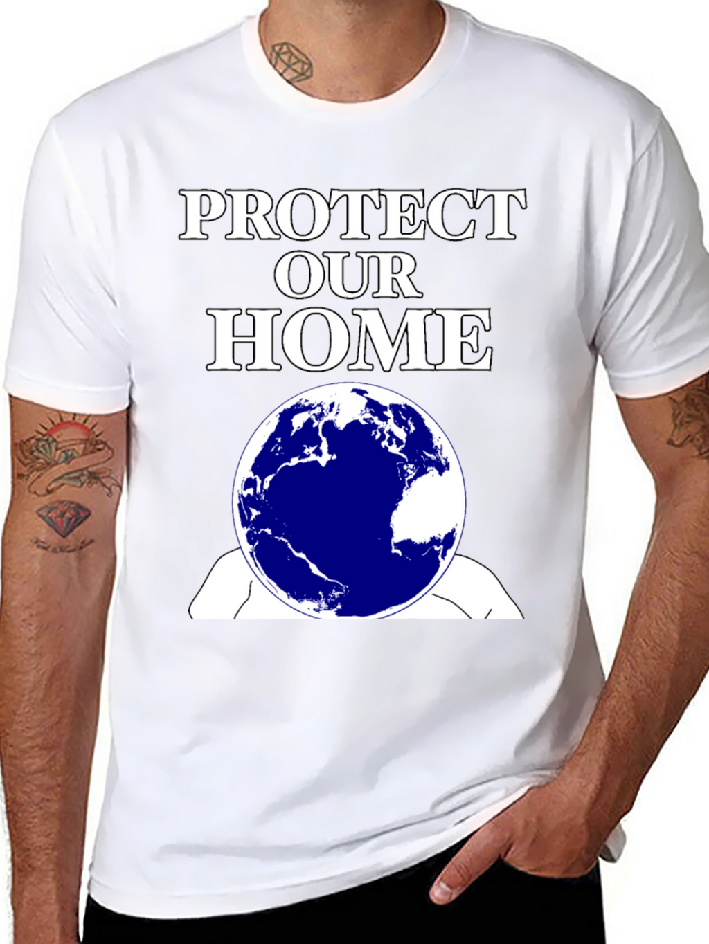 Protect Our Home Earth Graphic Tee