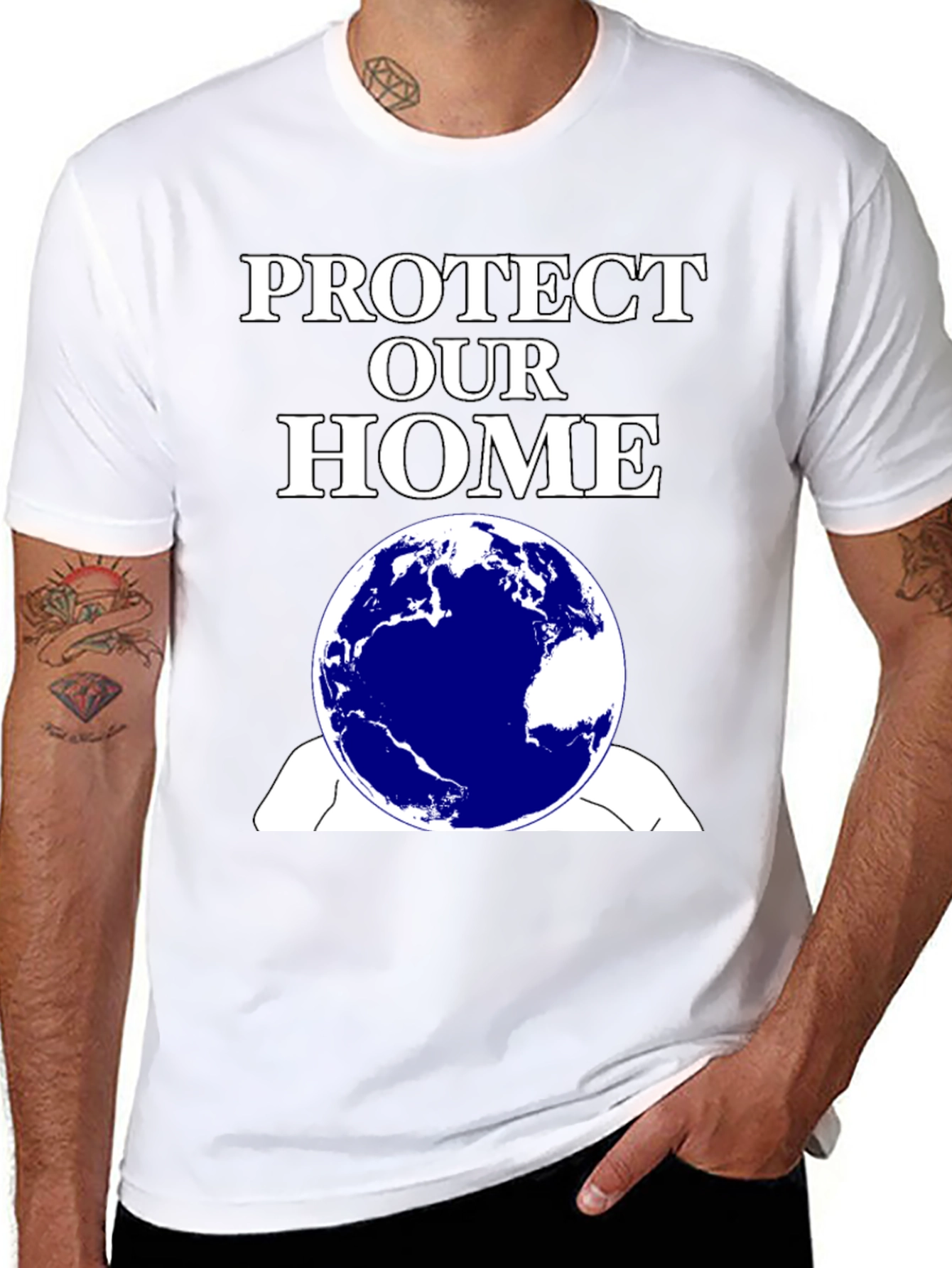 Protect Our Home Earth Graphic Tee