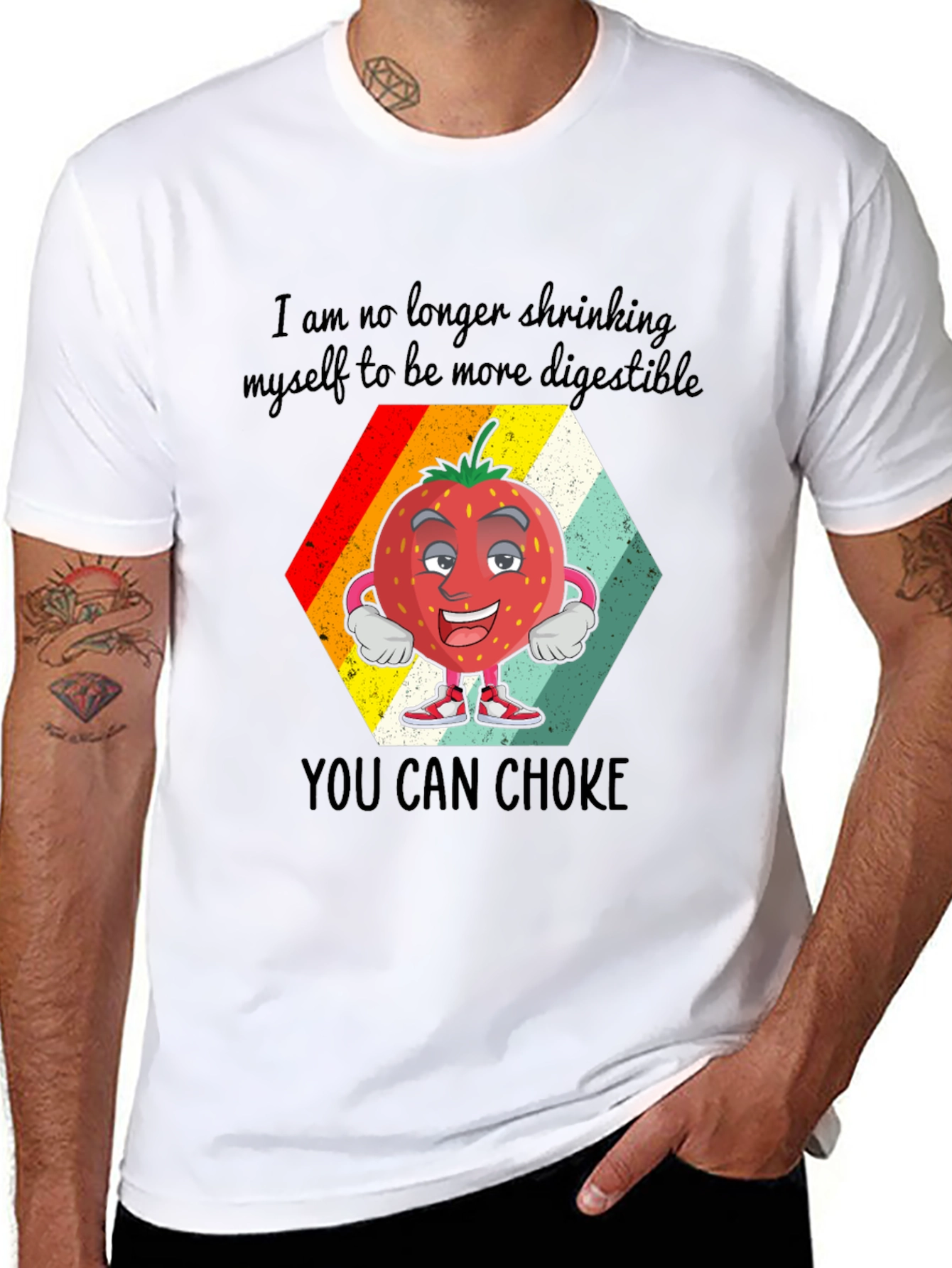 Funny Strawberry Sarcastic Graphic Tee