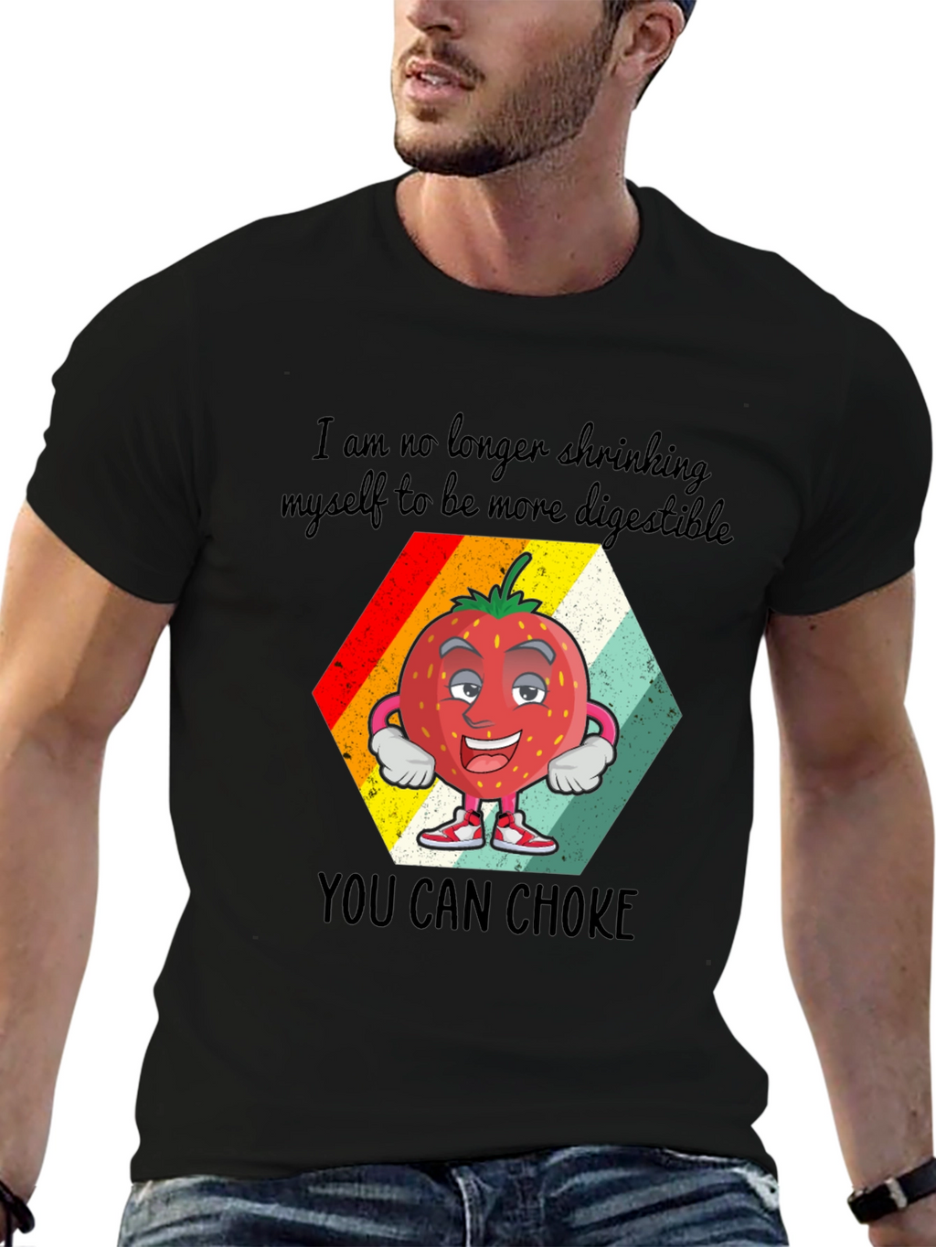 Funny Strawberry Sarcastic Graphic Tee