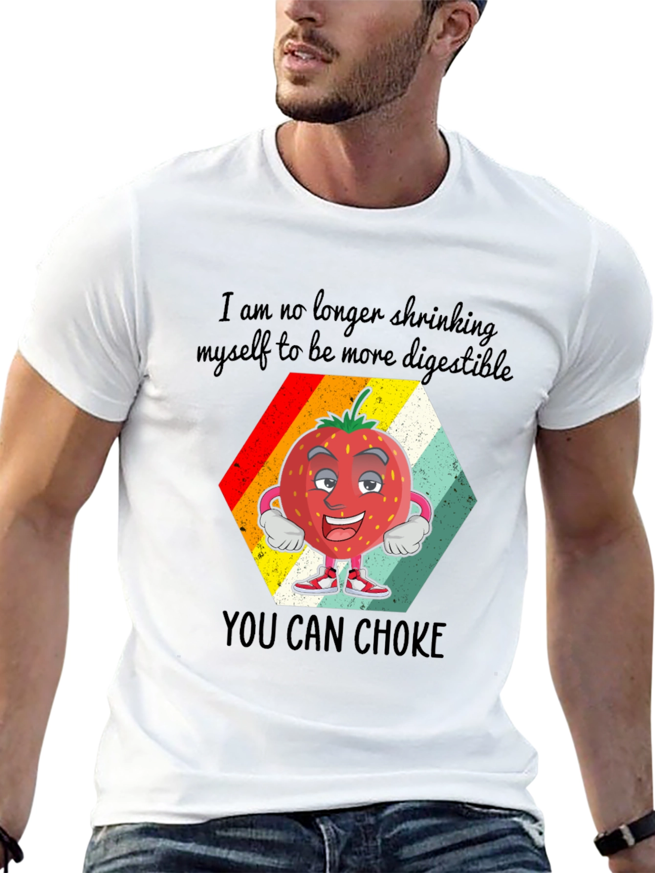 Funny Strawberry Sarcastic Graphic Tee