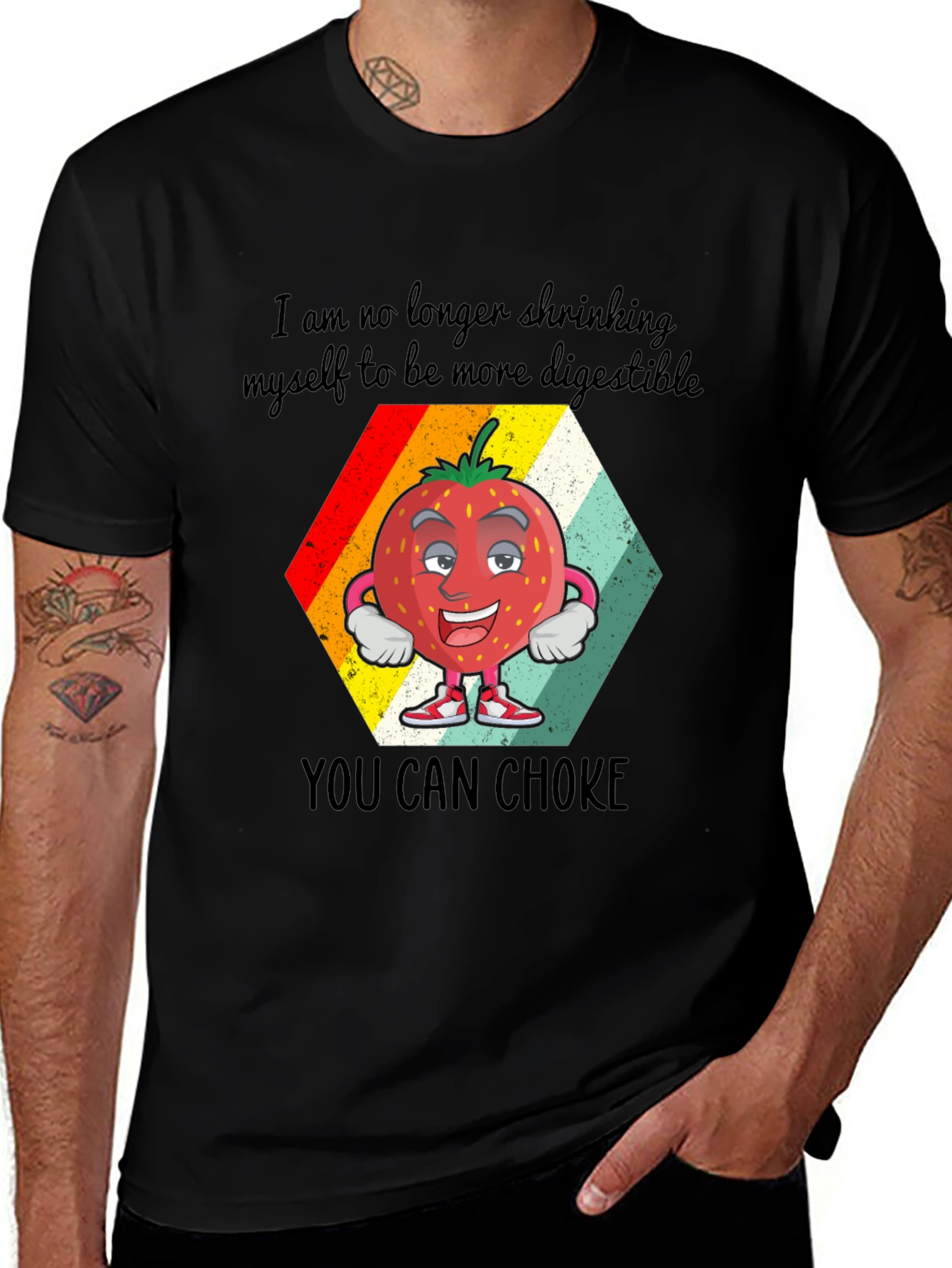Funny Strawberry Sarcastic Graphic Tee