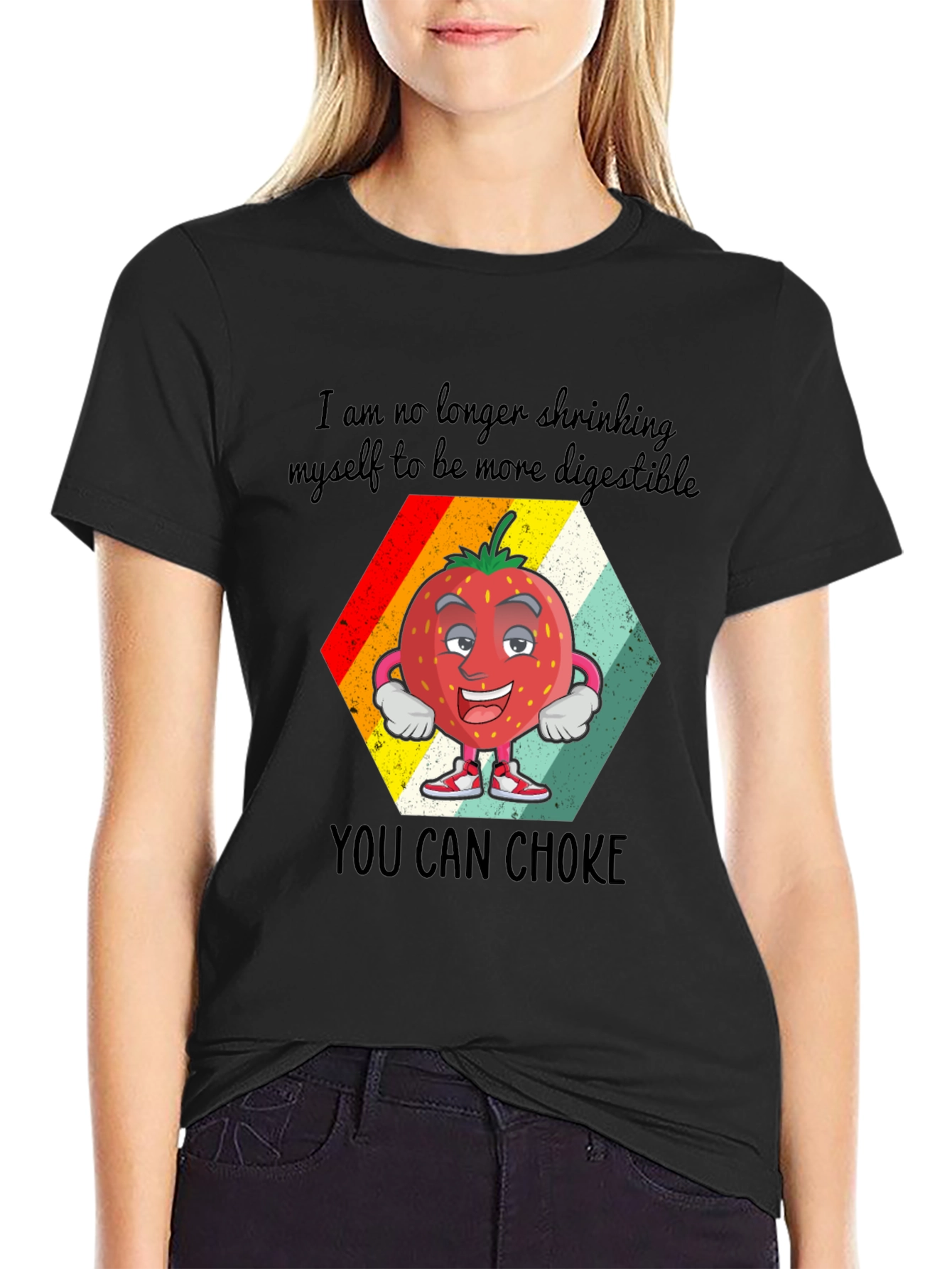 Funny Strawberry Sarcastic Graphic Tee