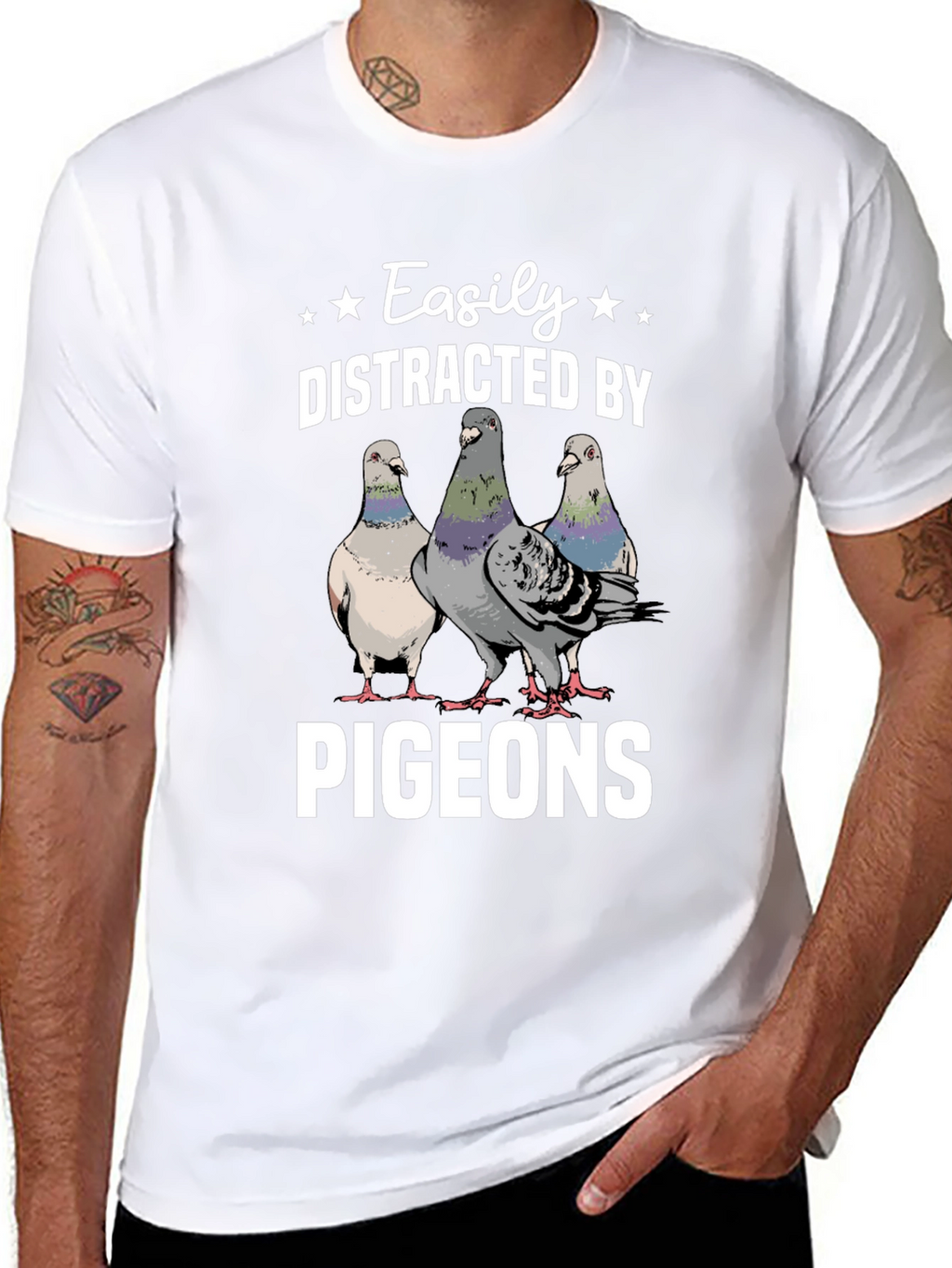 Easily Distracted by Pigeons T-Shirt
