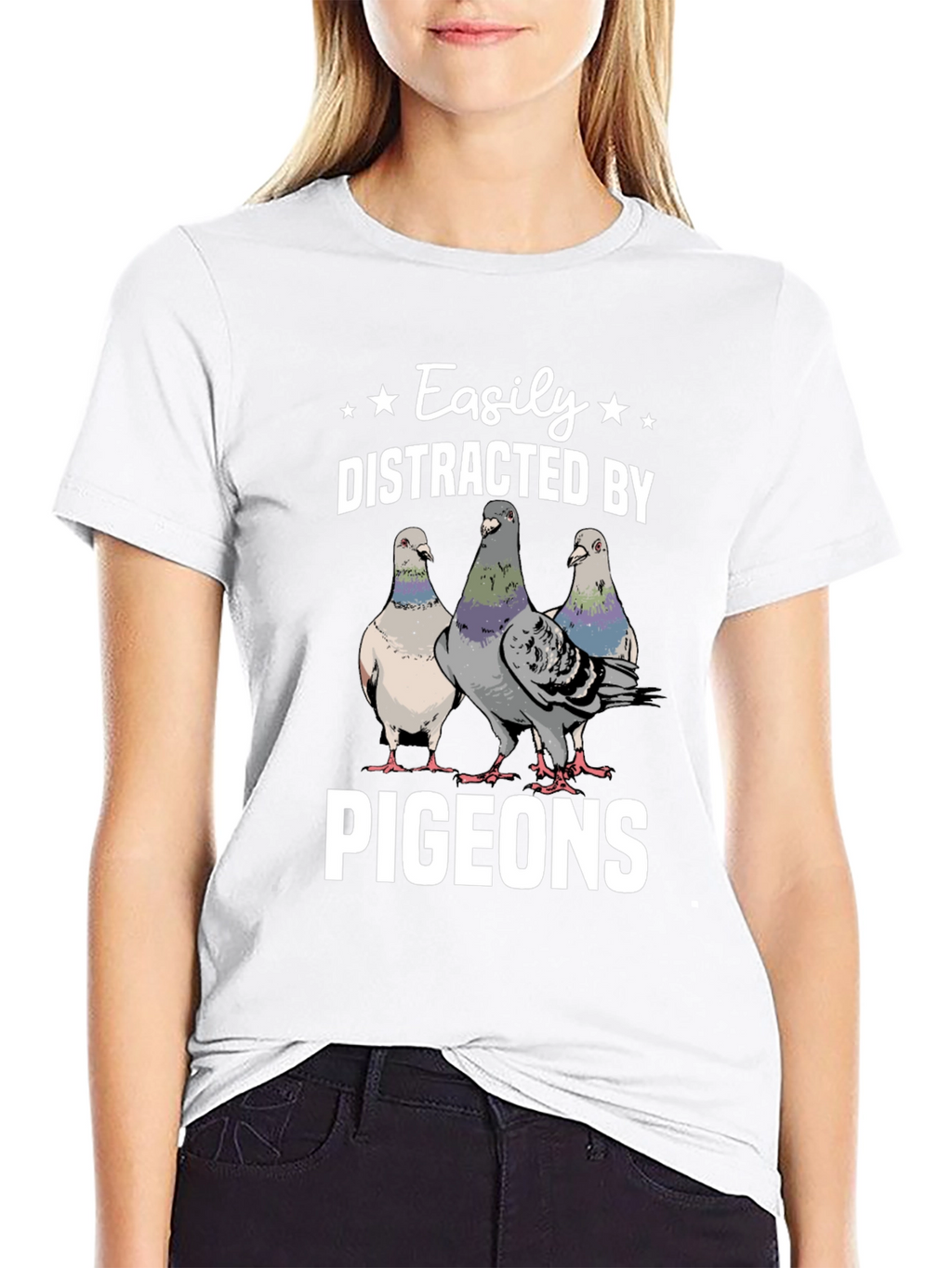 Easily Distracted by Pigeons T-Shirt