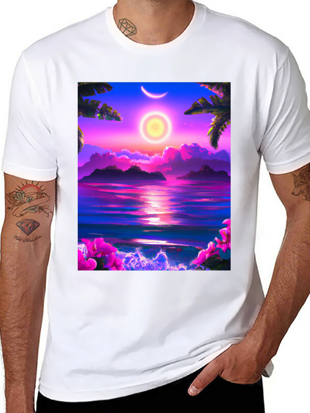 Tropical Sunset Graphic Tee