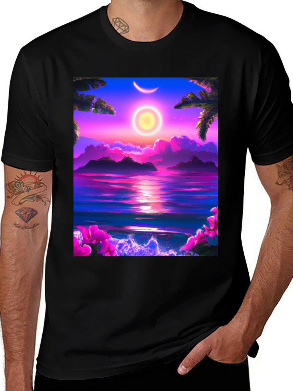 Tropical Sunset Graphic Tee
