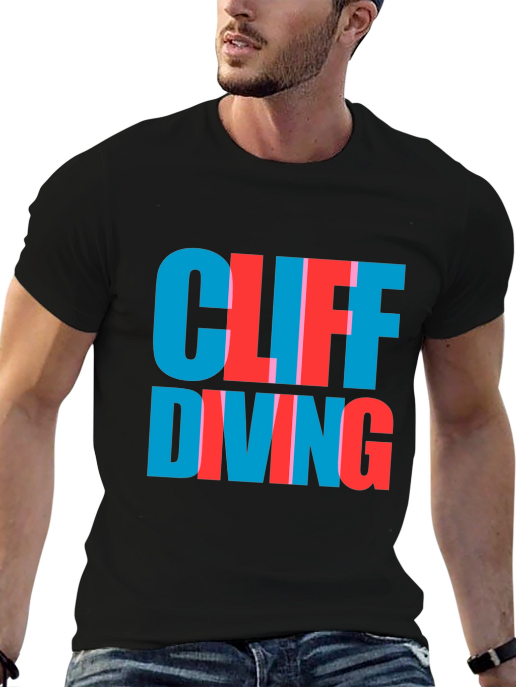 Cliff Diving Tee - Bold Graphic T-Shirt