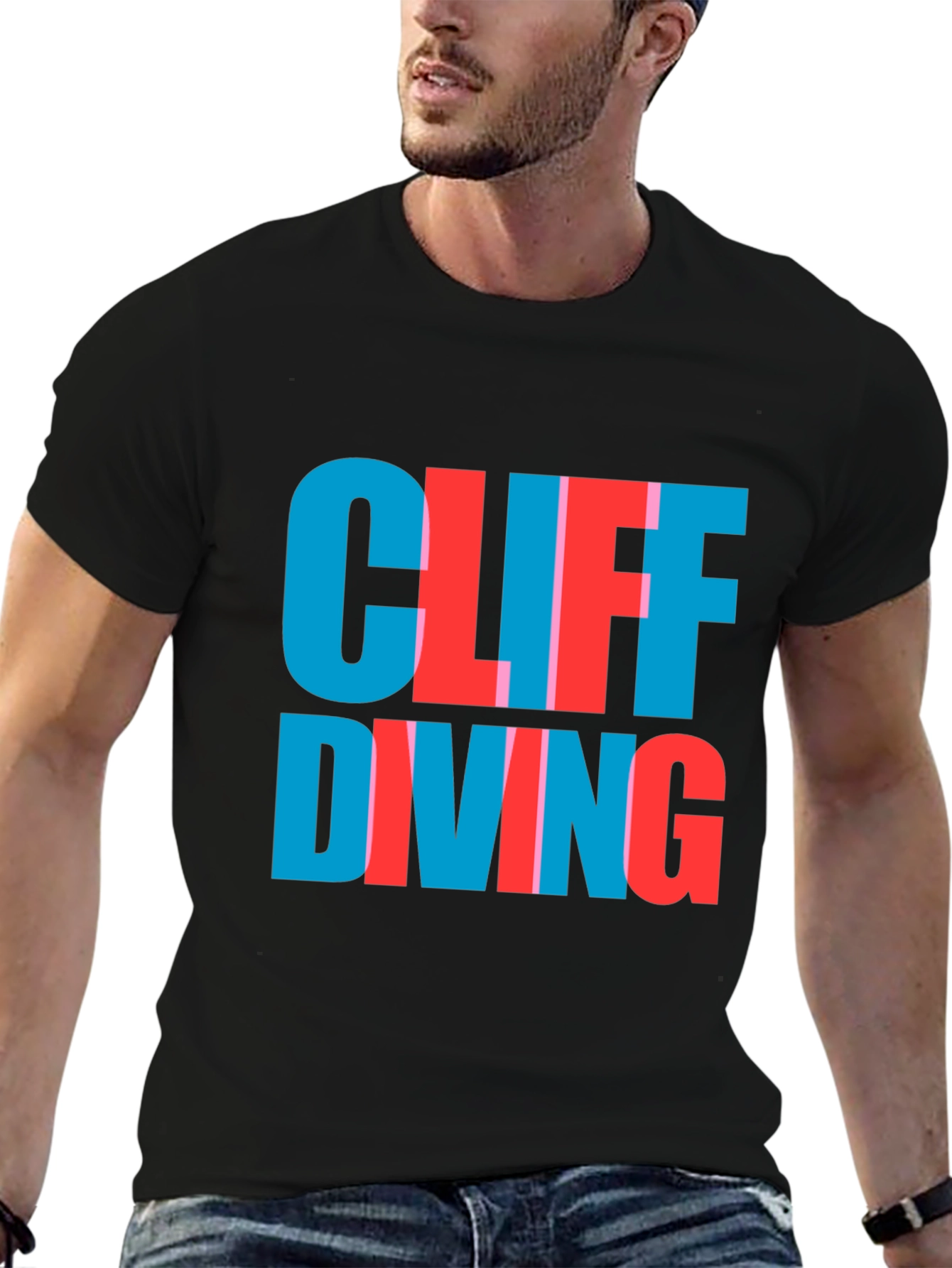 Cliff Diving Tee - Bold Graphic T-Shirt