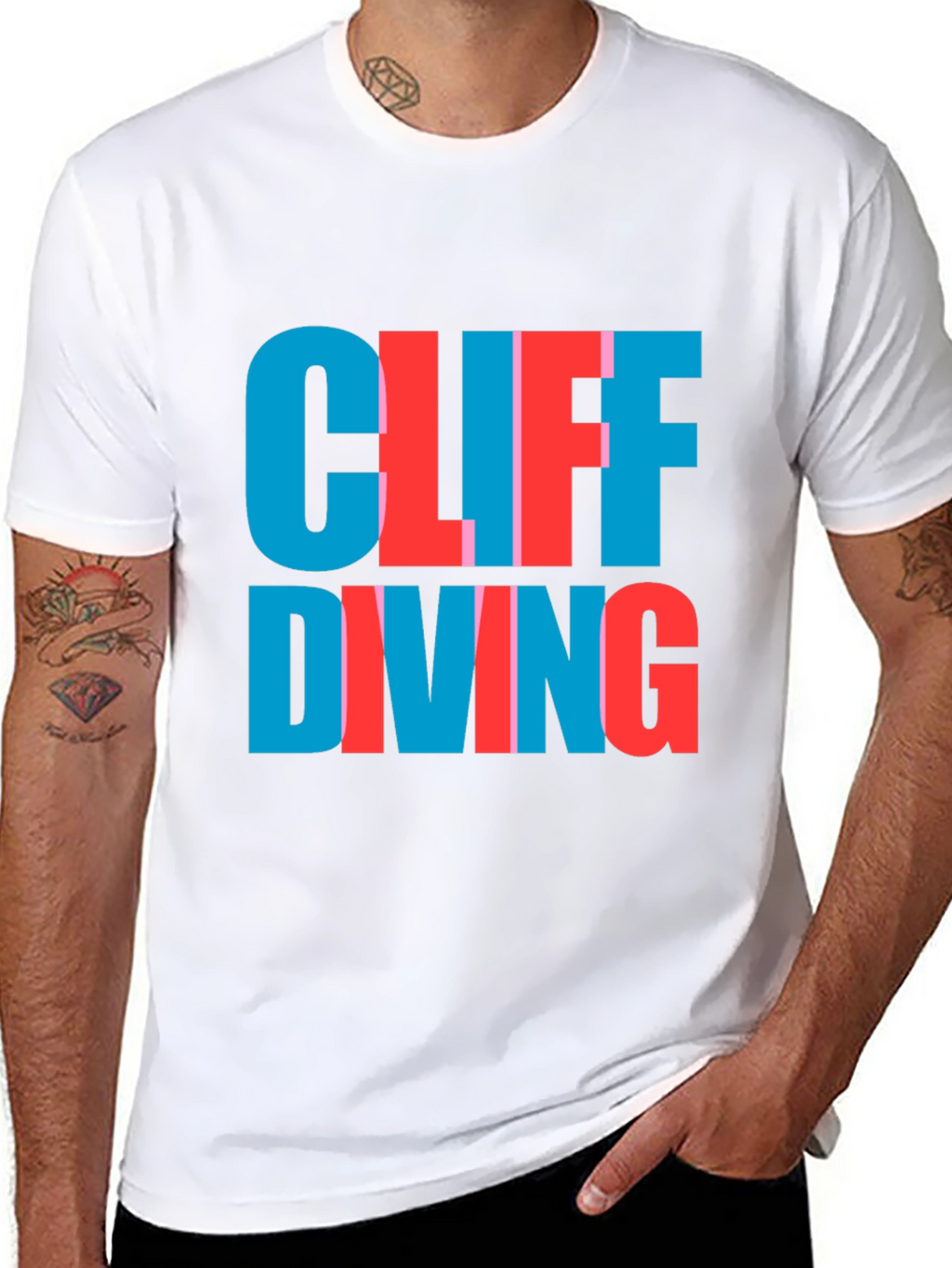 Cliff Diving Tee - Bold Graphic T-Shirt