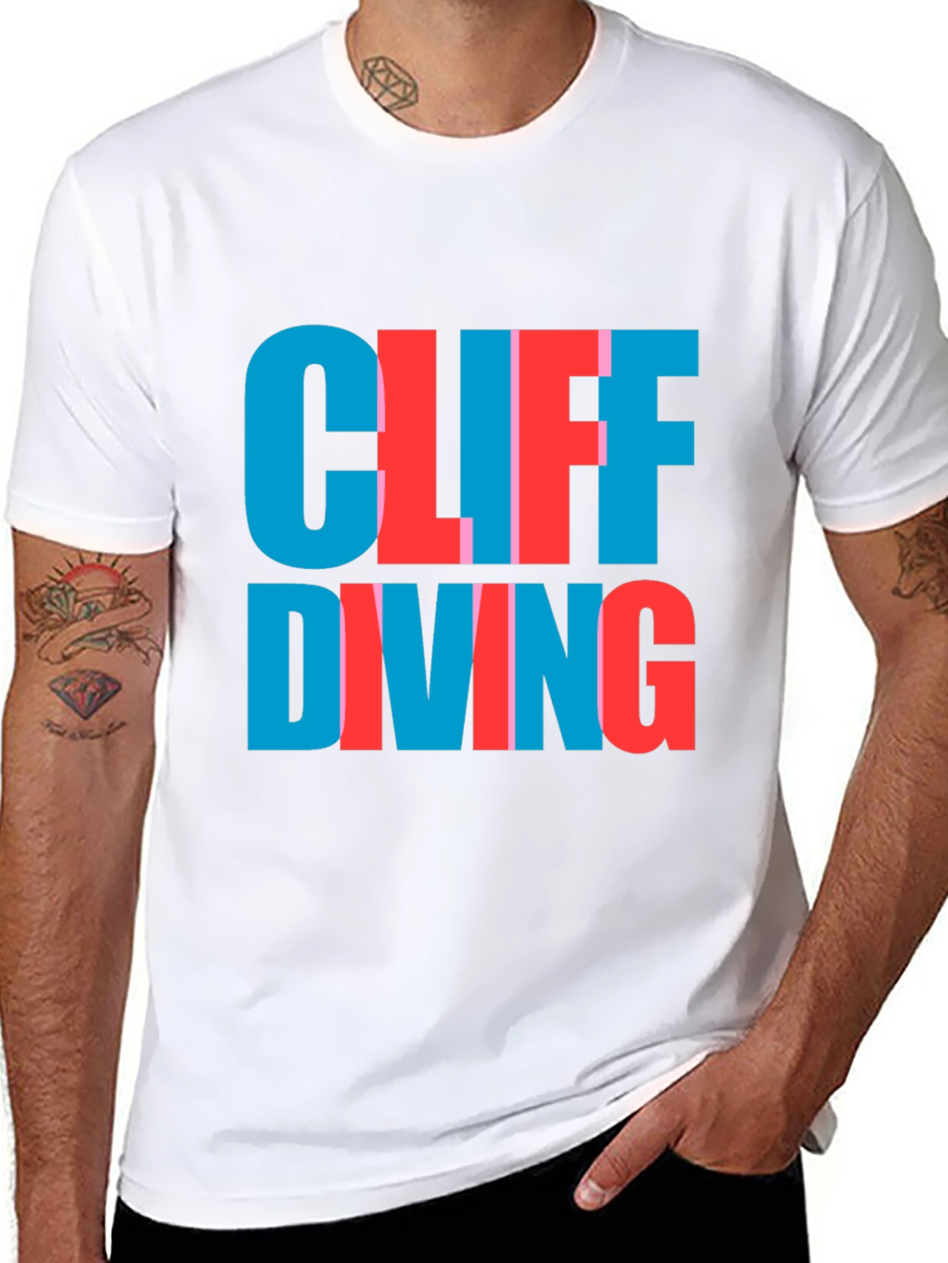 Cliff Diving Tee - Bold Graphic T-Shirt